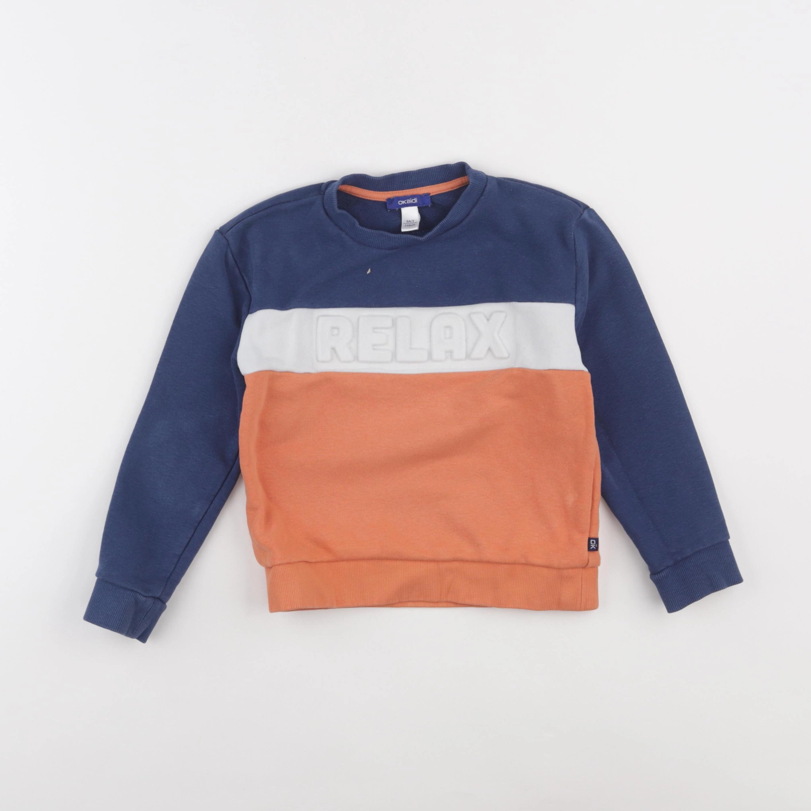 Okaidi - sweat multicolore - 5 ans