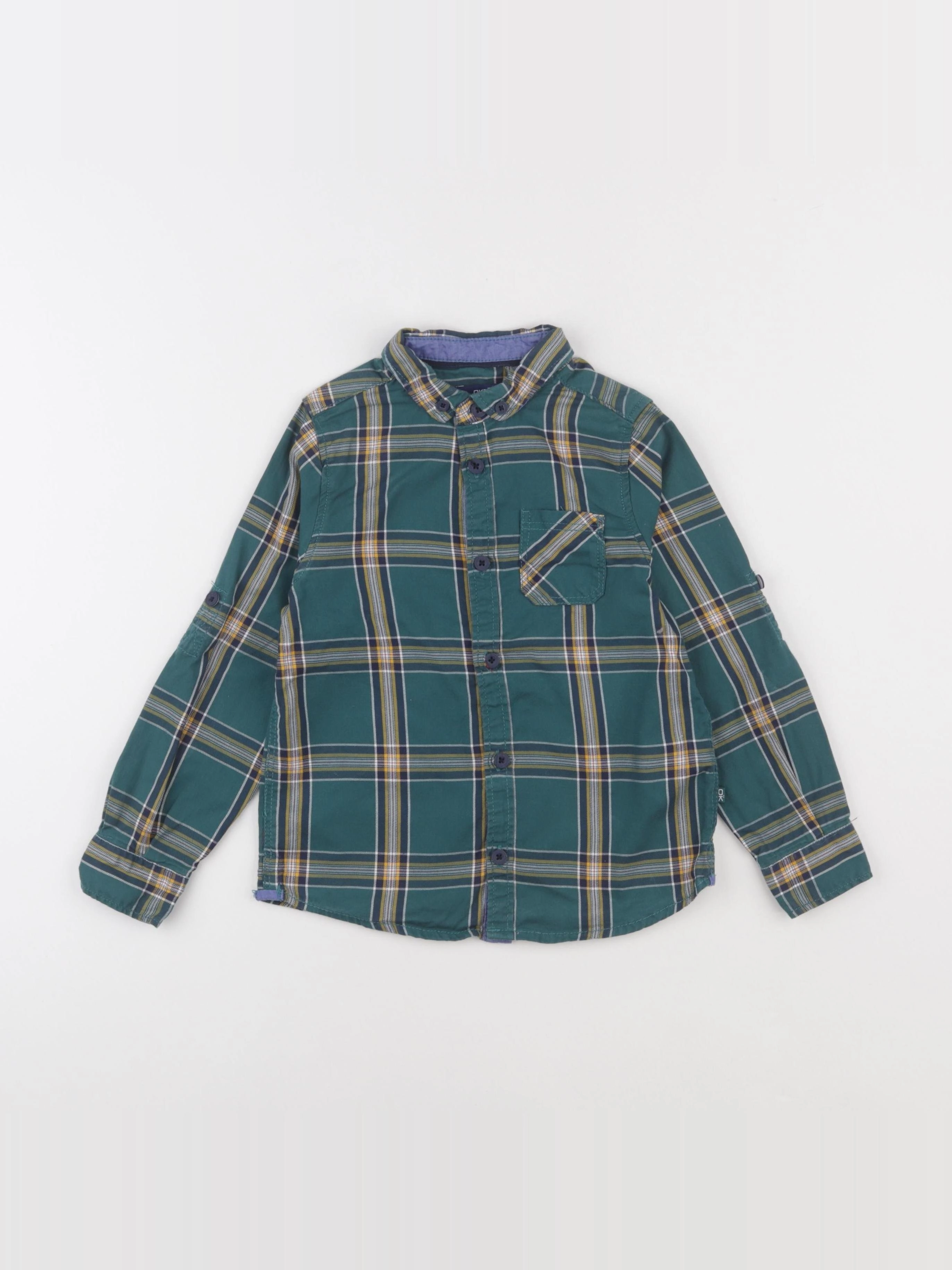Okaidi - chemise vert - 5 ans
