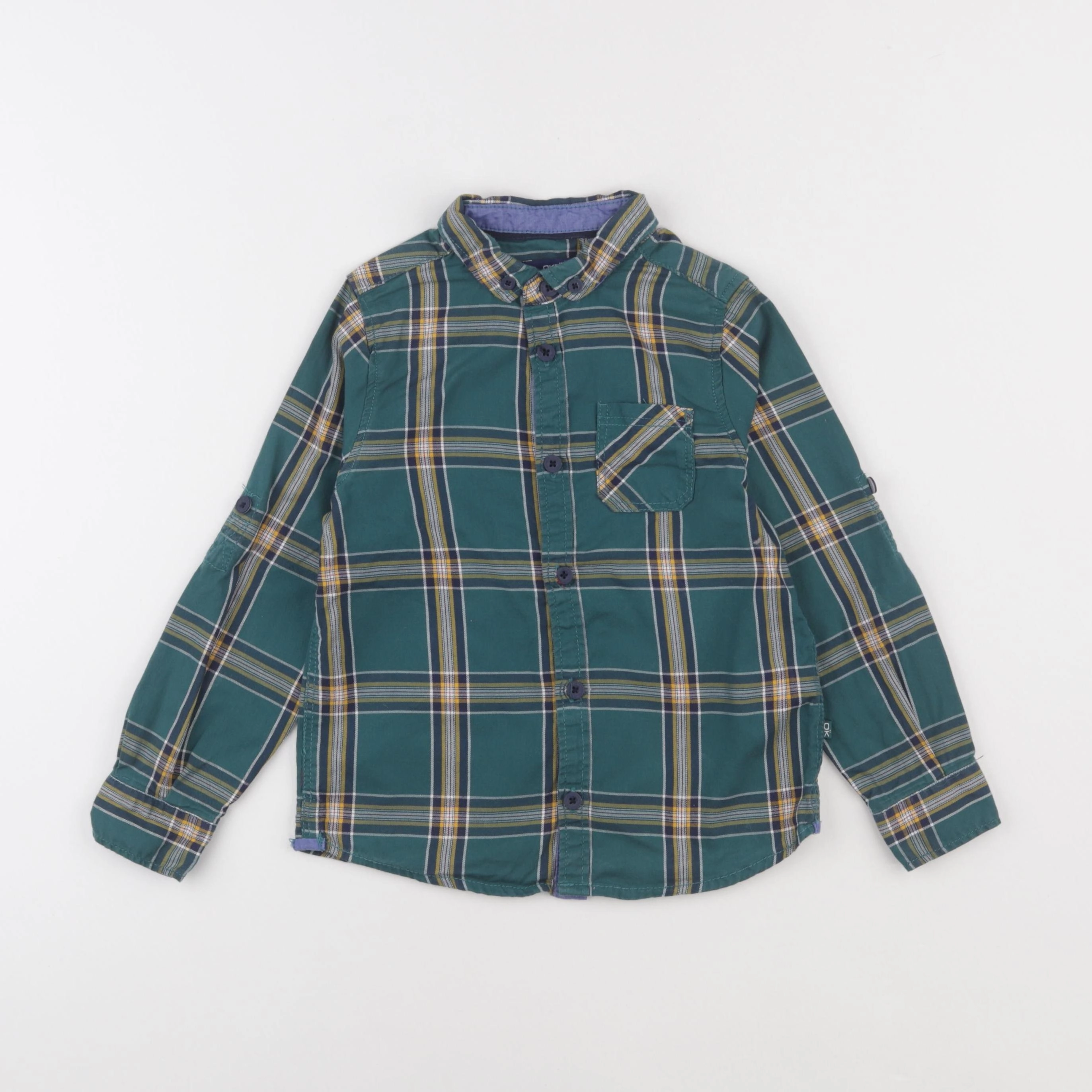 Okaidi - chemise vert - 5 ans