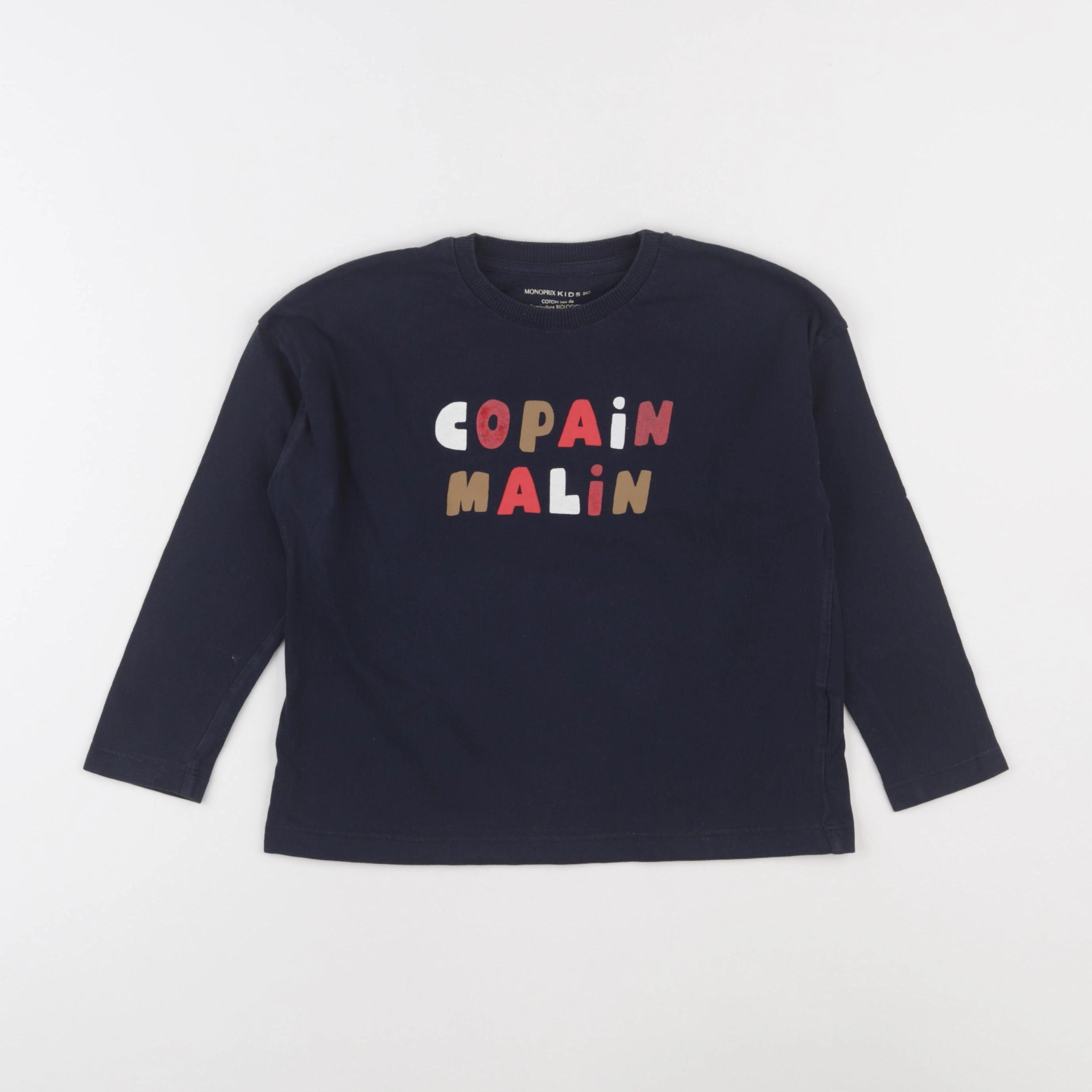 Monoprix - tee-shirt bleu - 5 ans