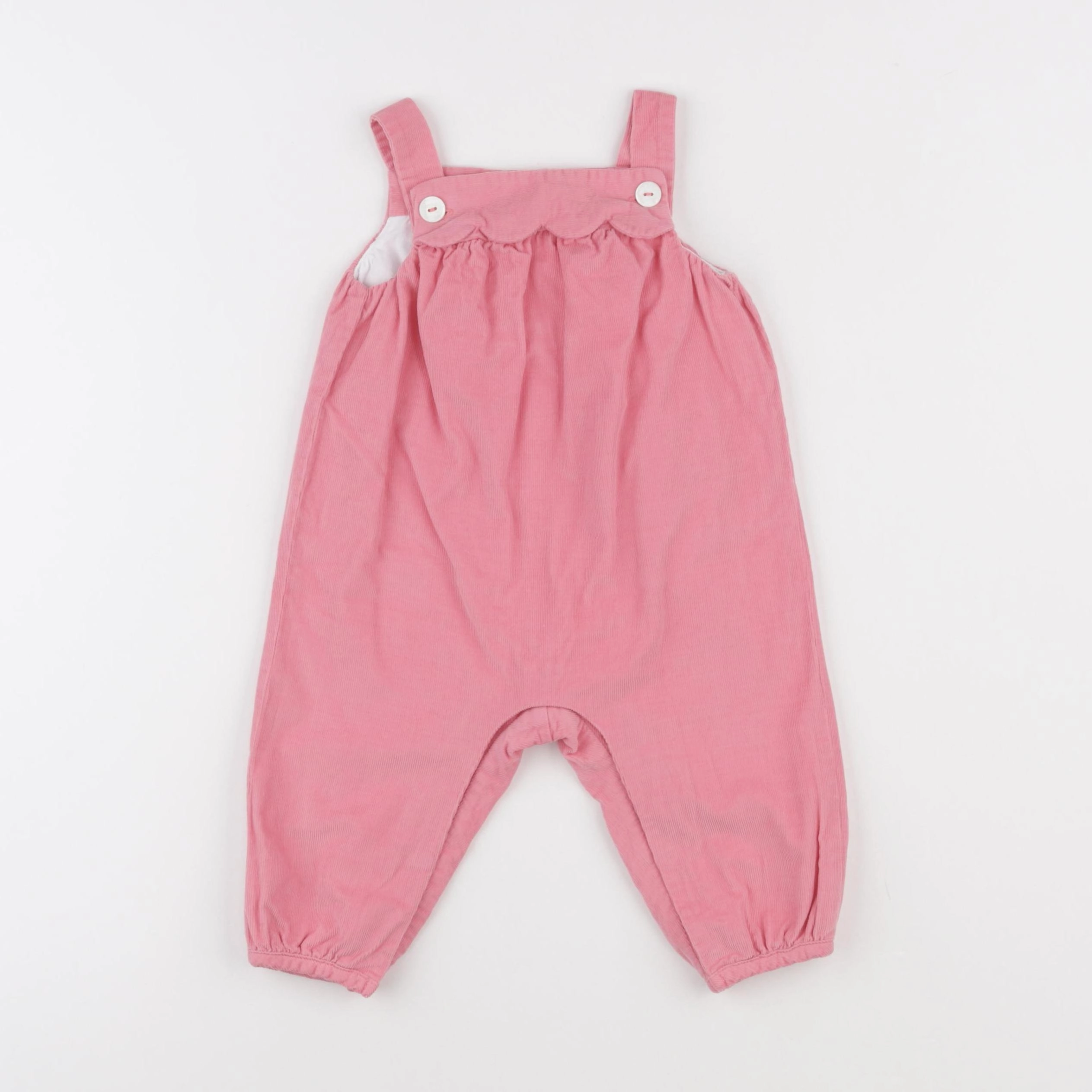 Jacadi - salopette doublé rose - 6 mois