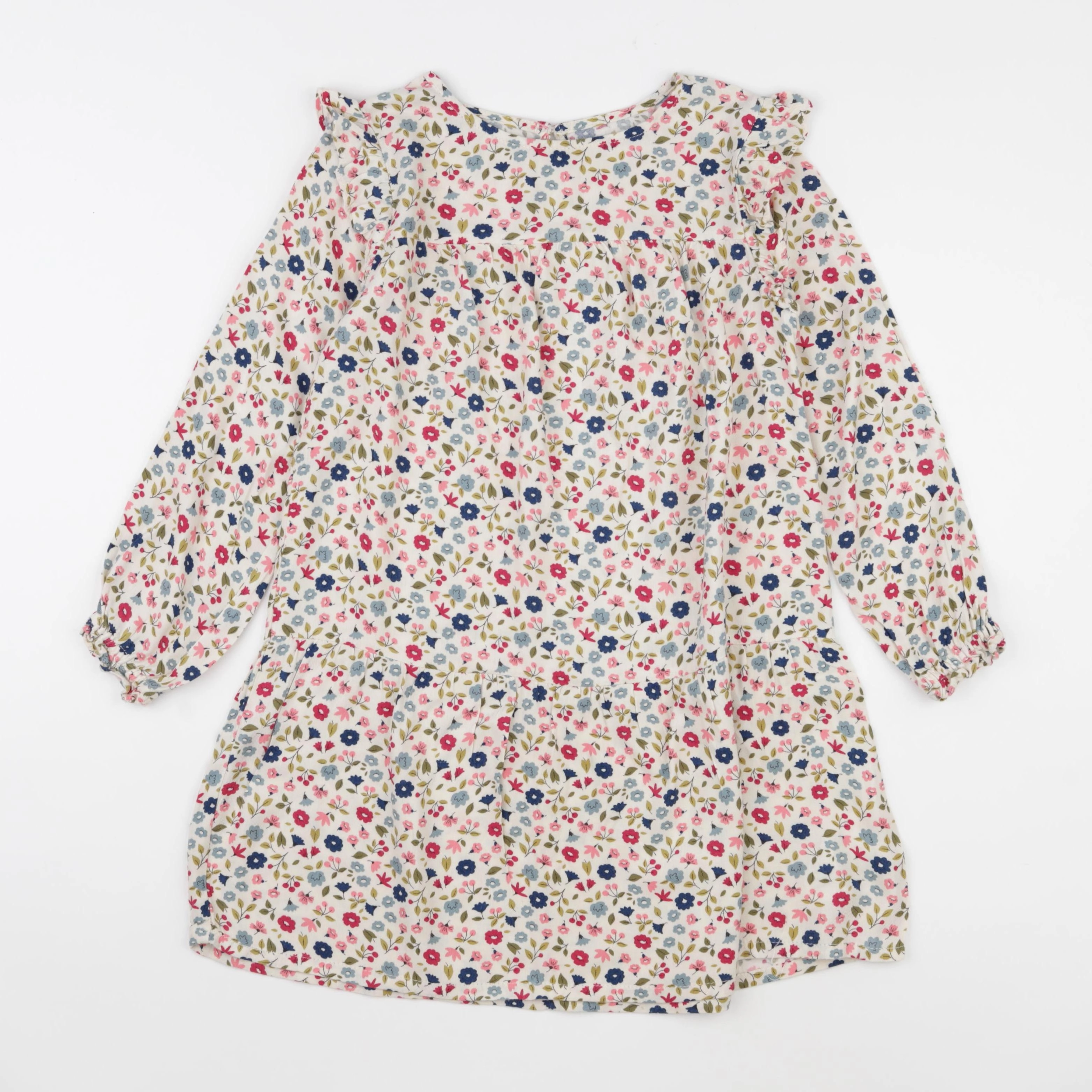 Vertbaudet - robe multicolore - 7 ans