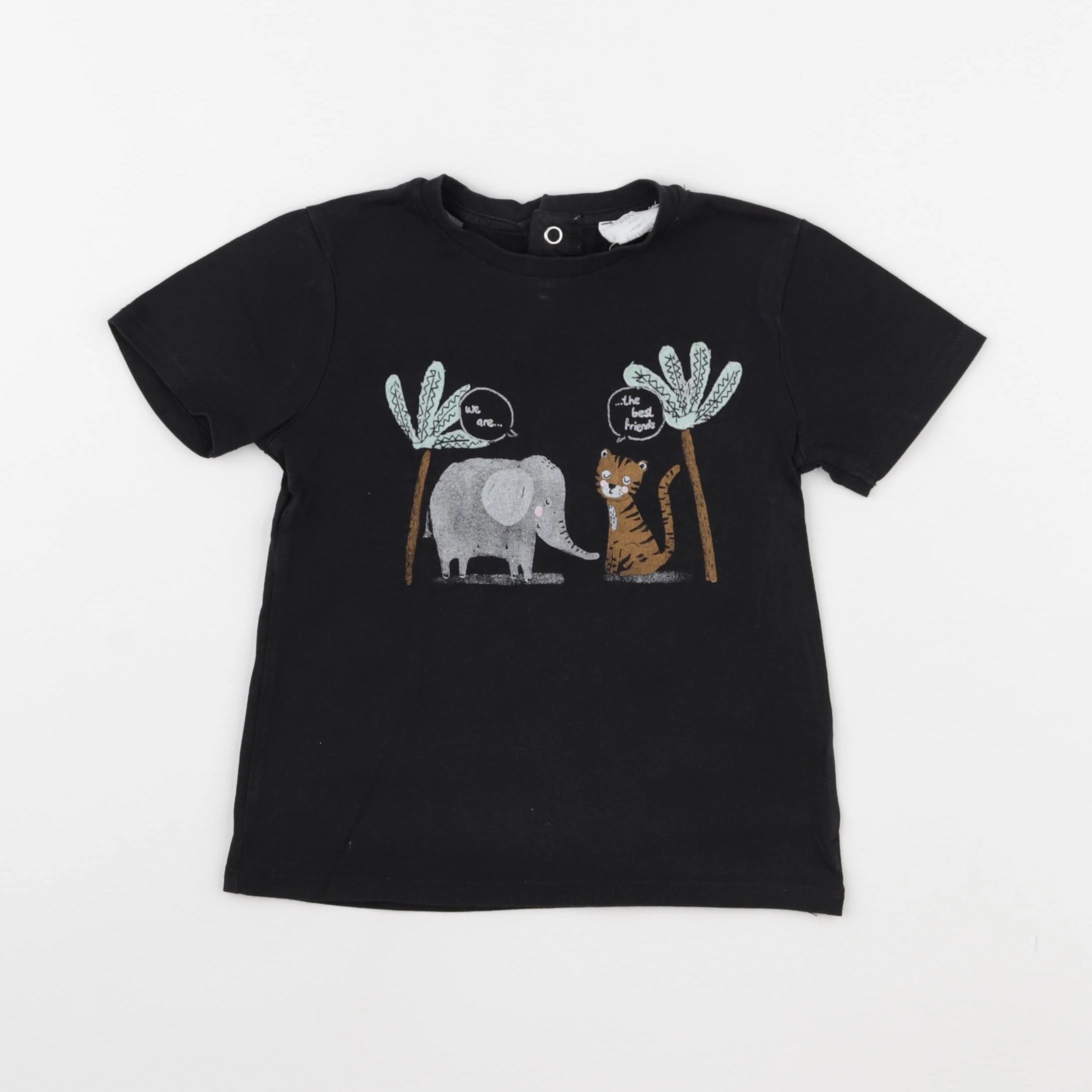 Mango - tee-shirt noir - 2/3 ans