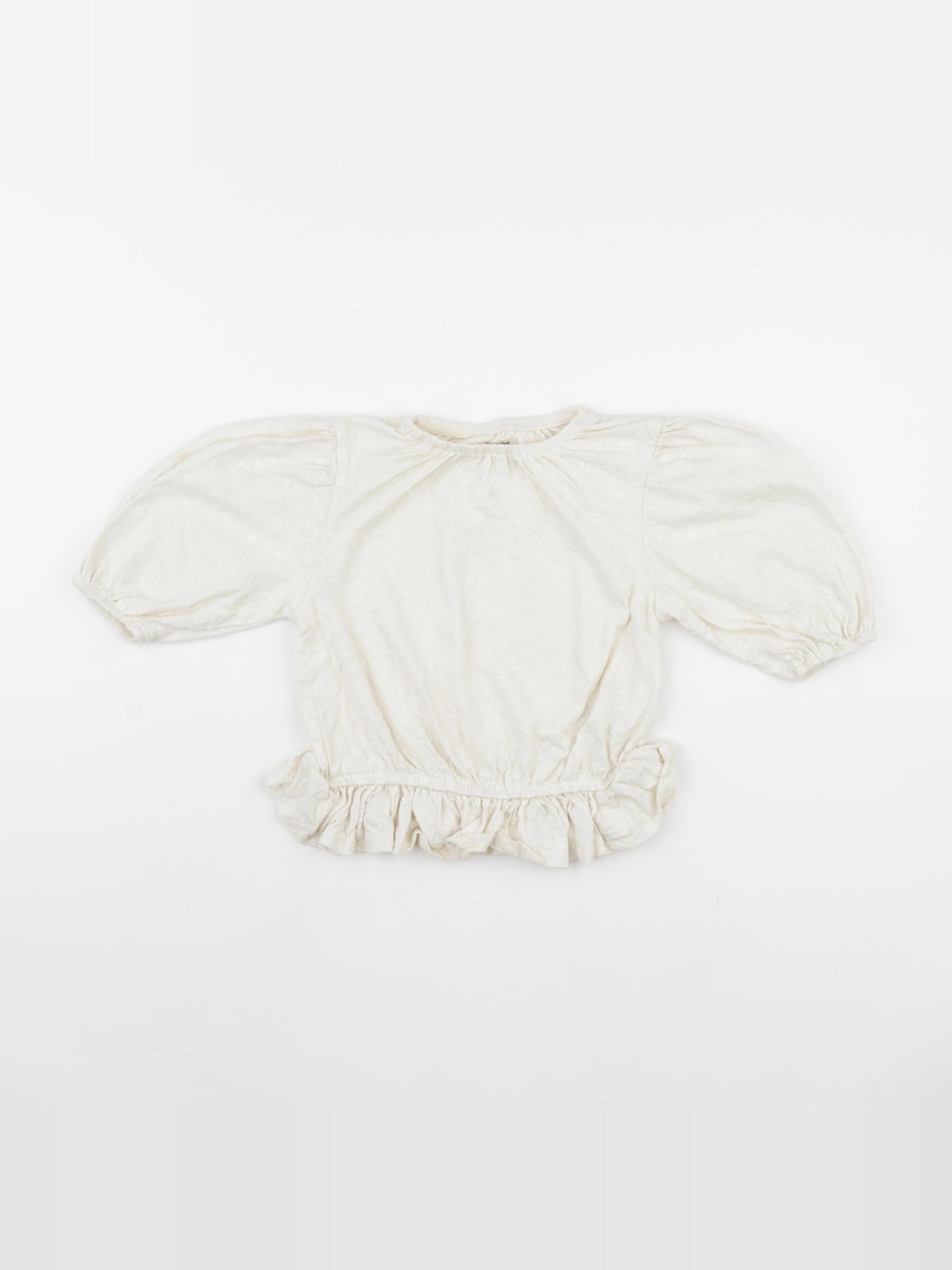 Vertbaudet - tee-shirt beige - 6 ans