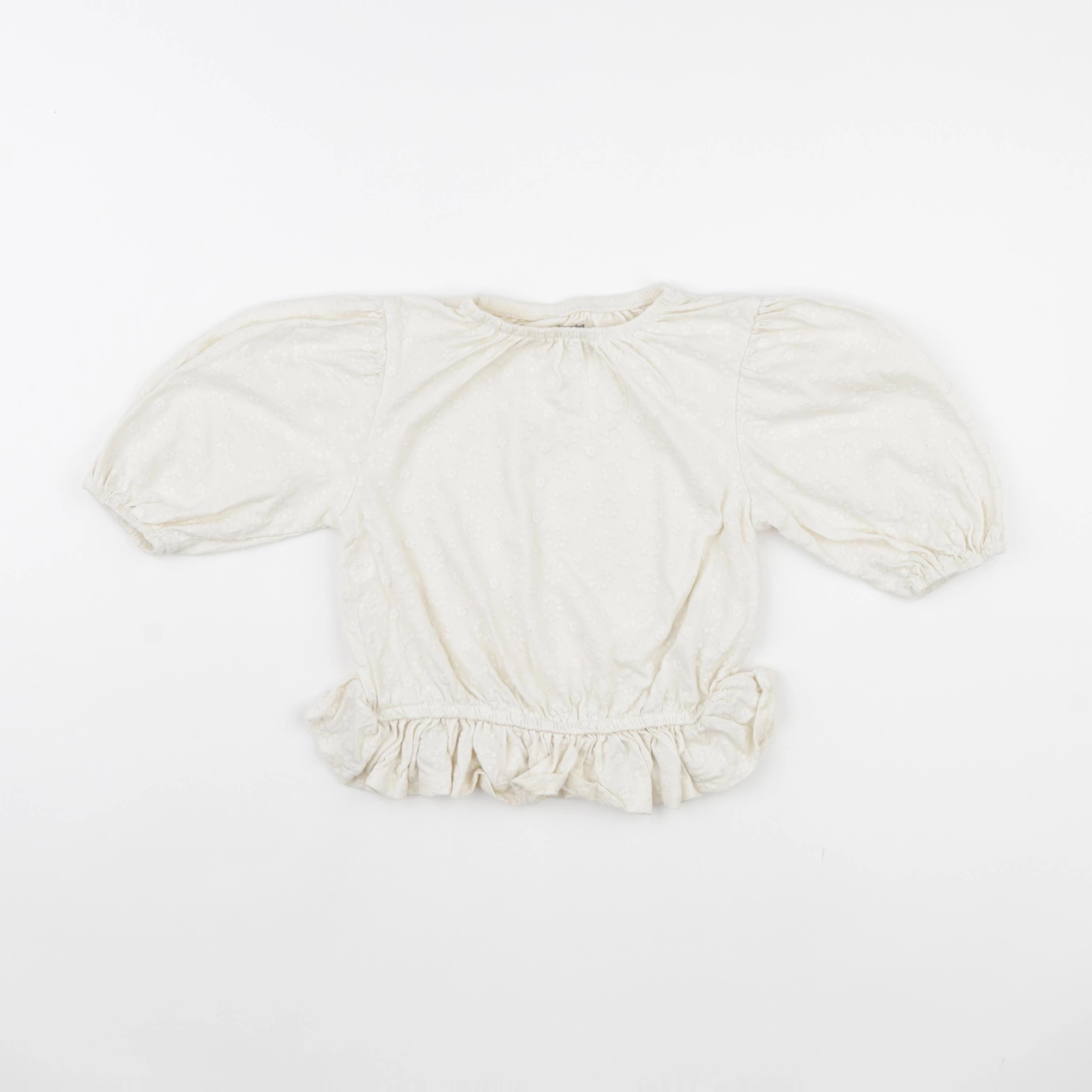 Vertbaudet - tee-shirt beige - 6 ans
