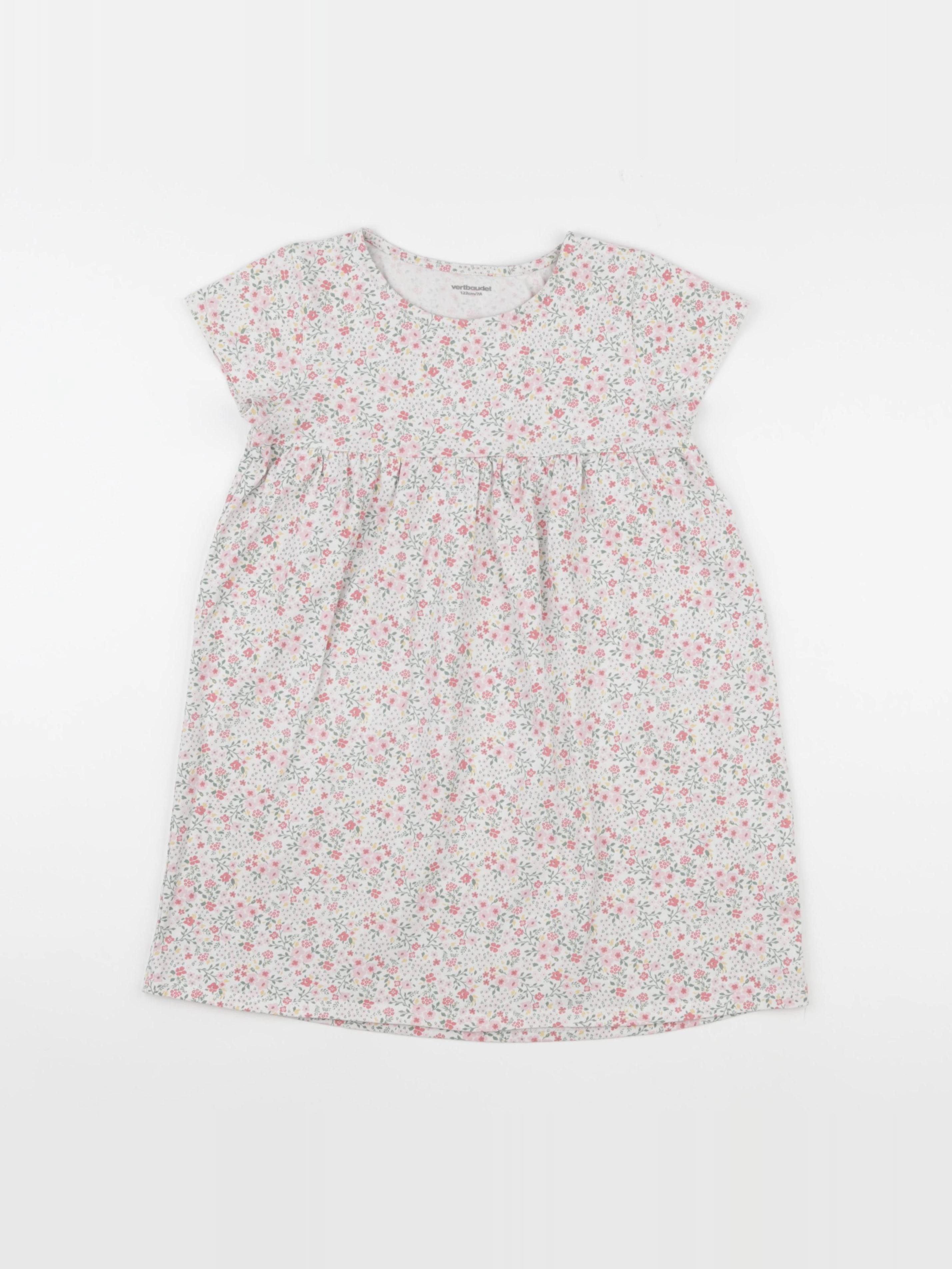 Vertbaudet - robe multicolore - 7 ans