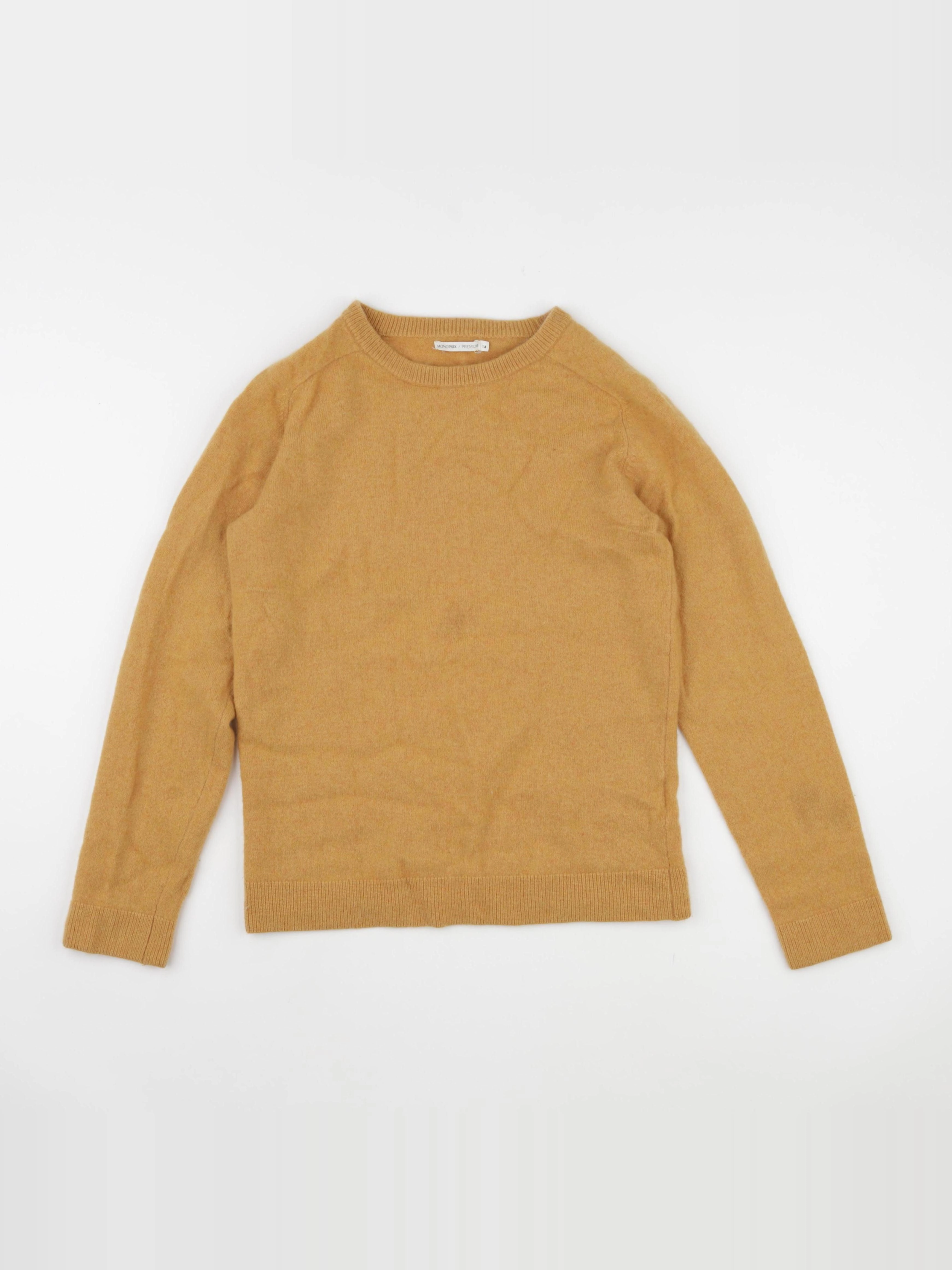 Monoprix - pull jaune - 14 ans