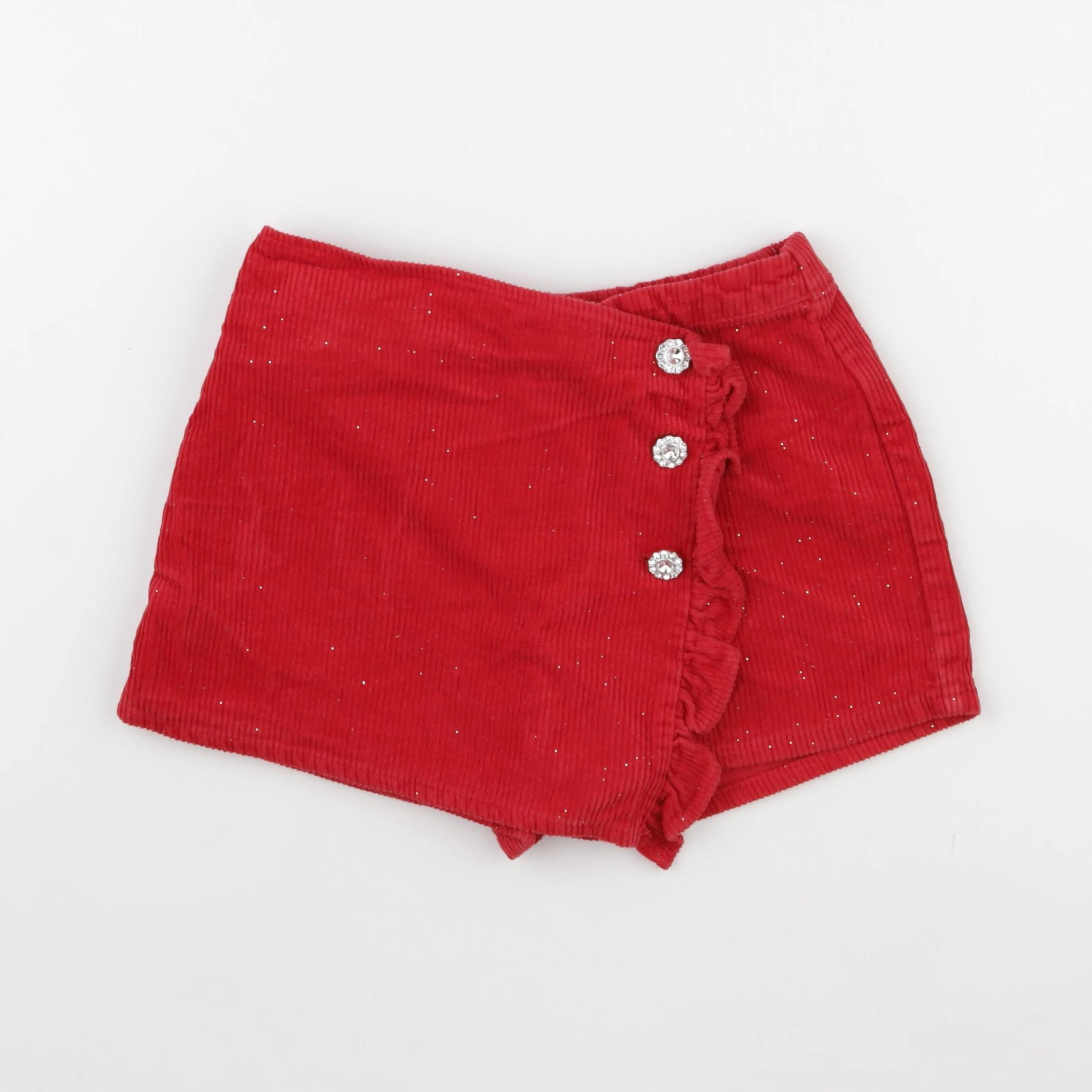 Vertbaudet - jupe short rouge - 9 ans