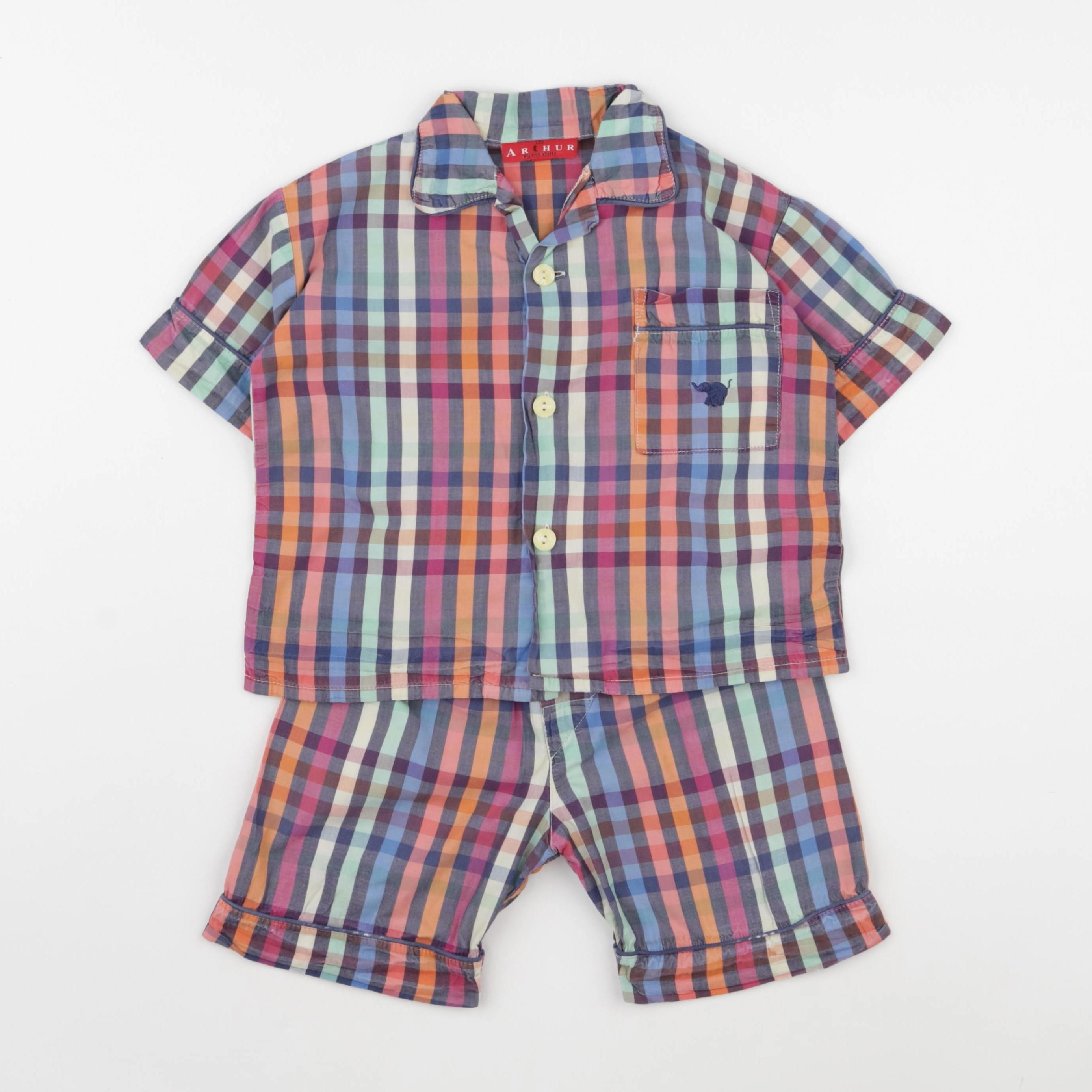 Arthur - pyjama coton multicolore - 2 ans