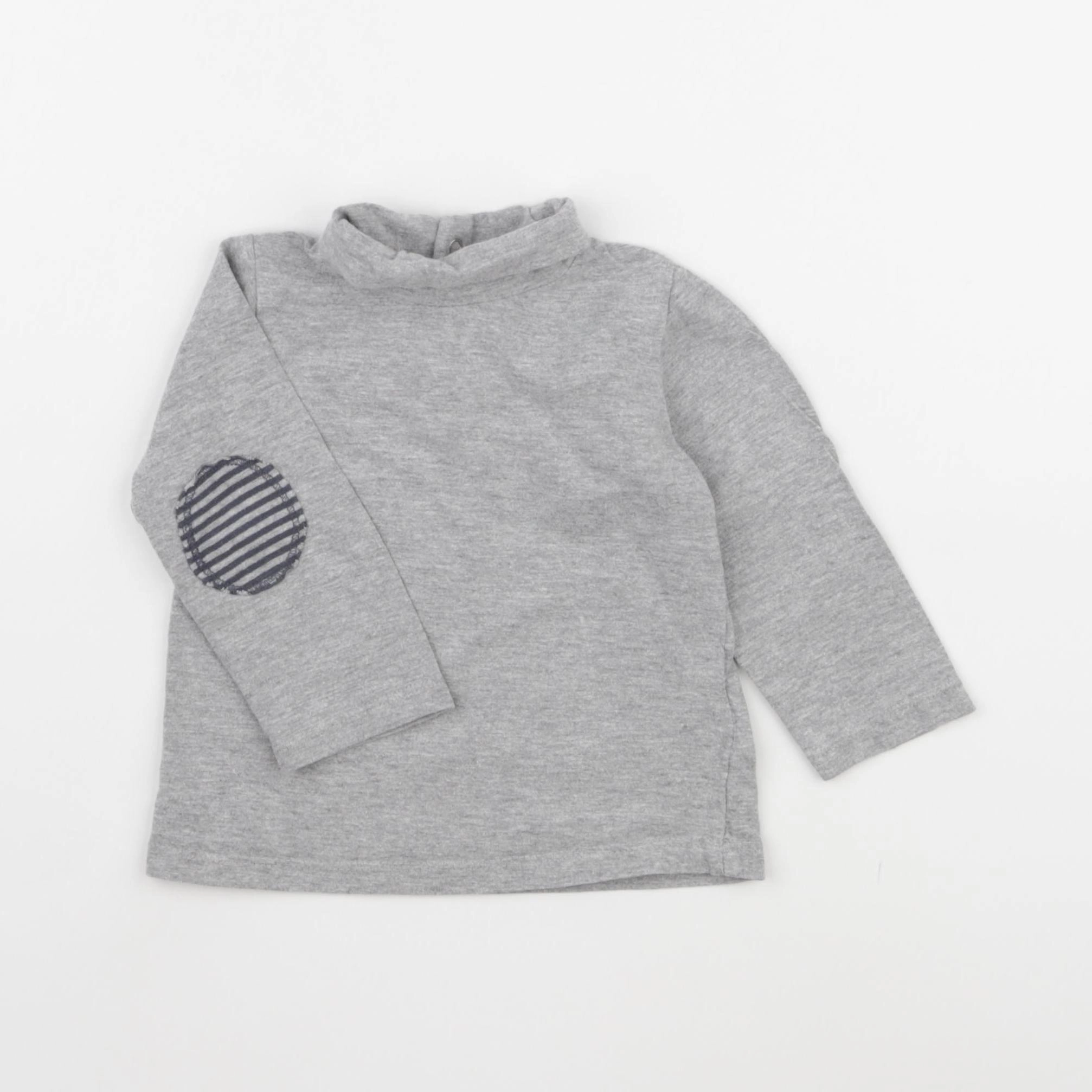 Vertbaudet - tee-shirt gris - 18 mois