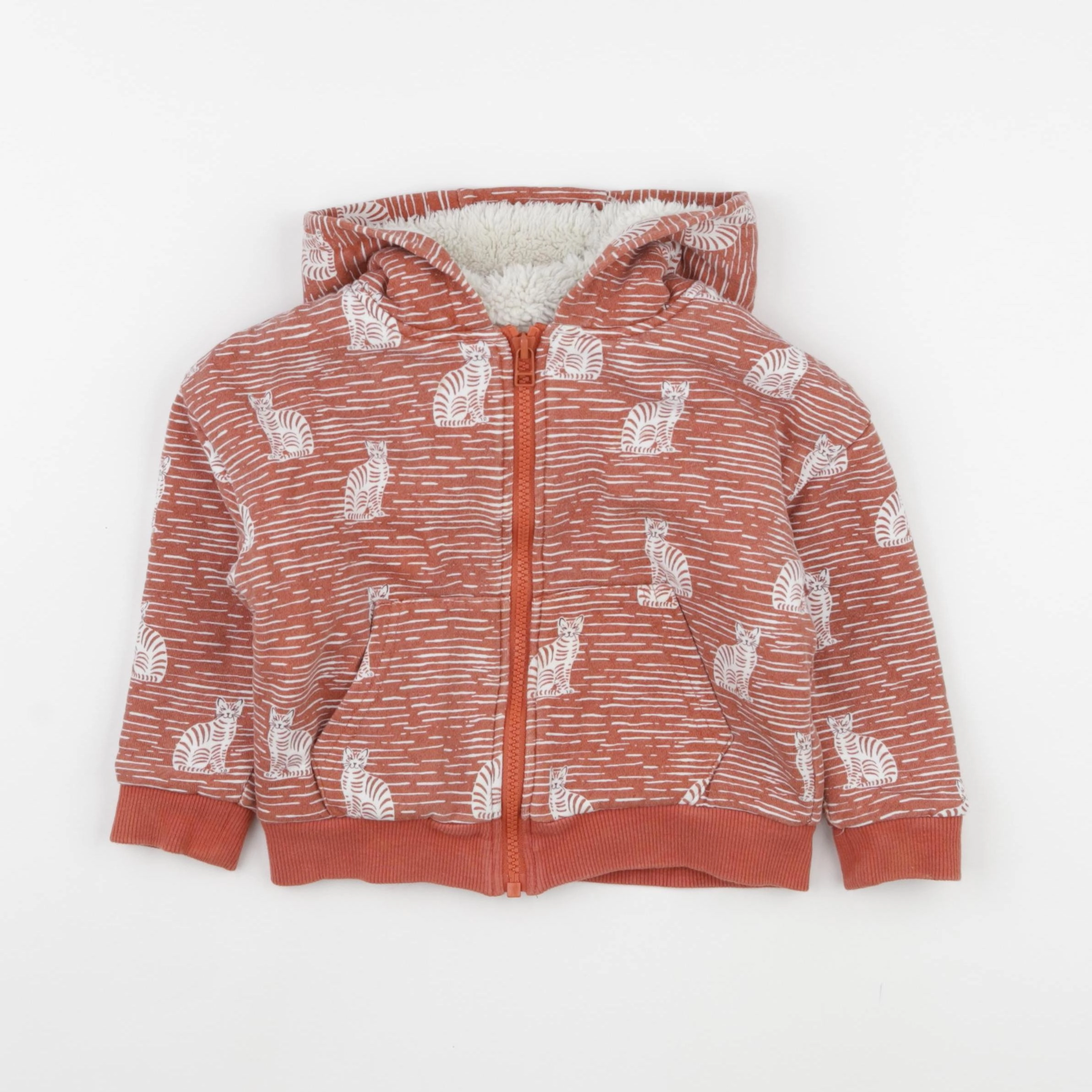 Cyrillus - sweat rouge - 4 ans