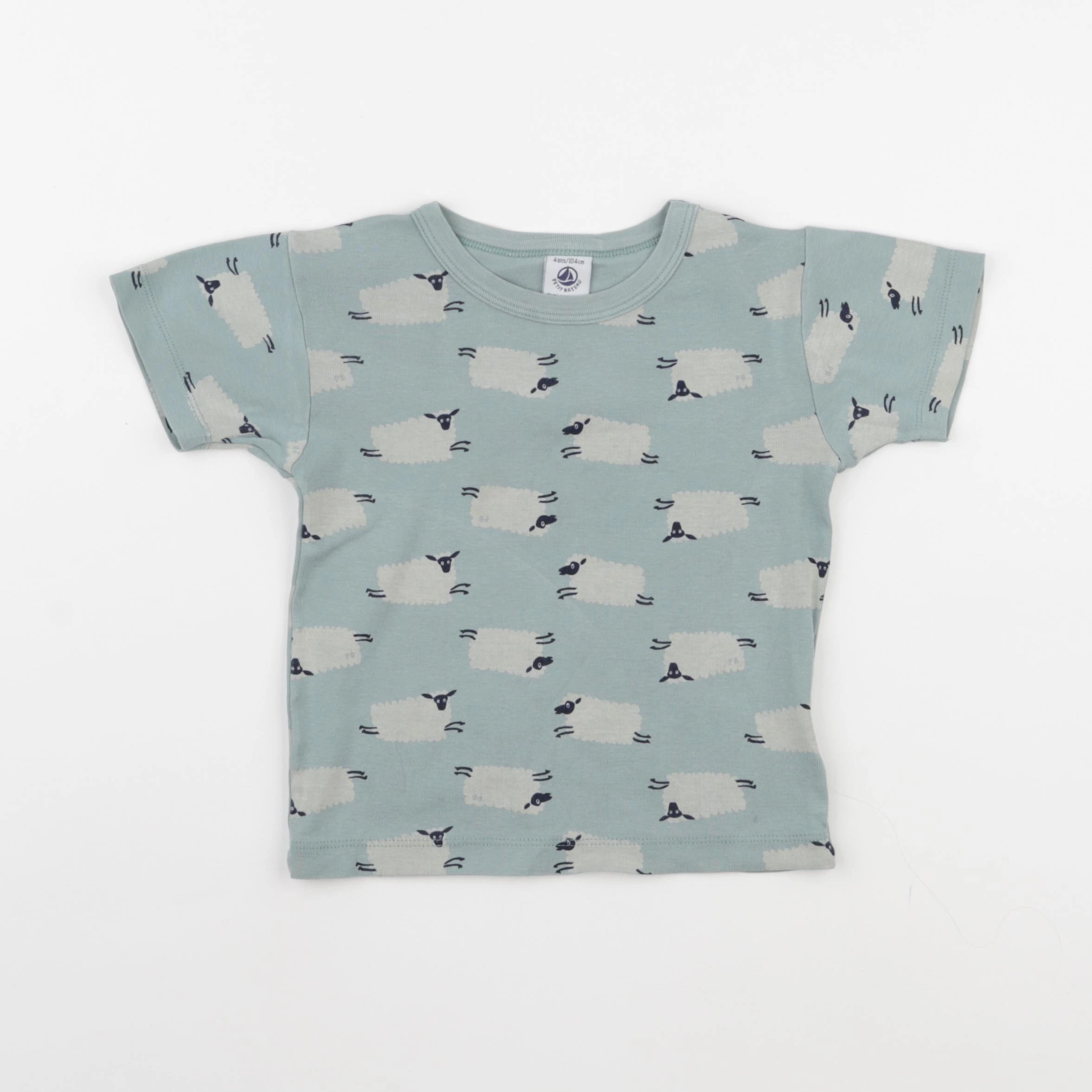 Petit Bateau - maillot de corps vert - 4 ans