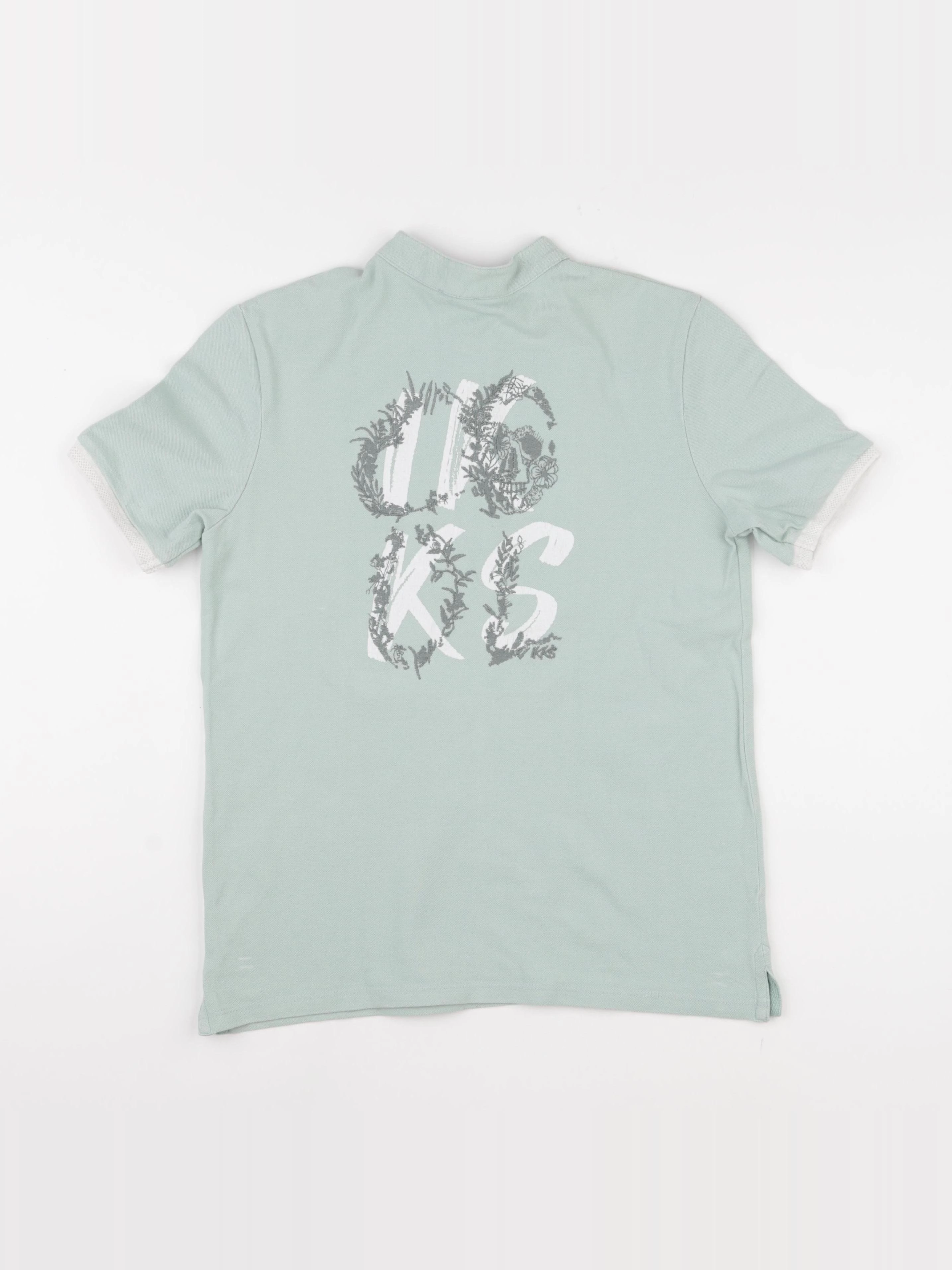 IKKS - polo imprimé au dos vert - 12 ans