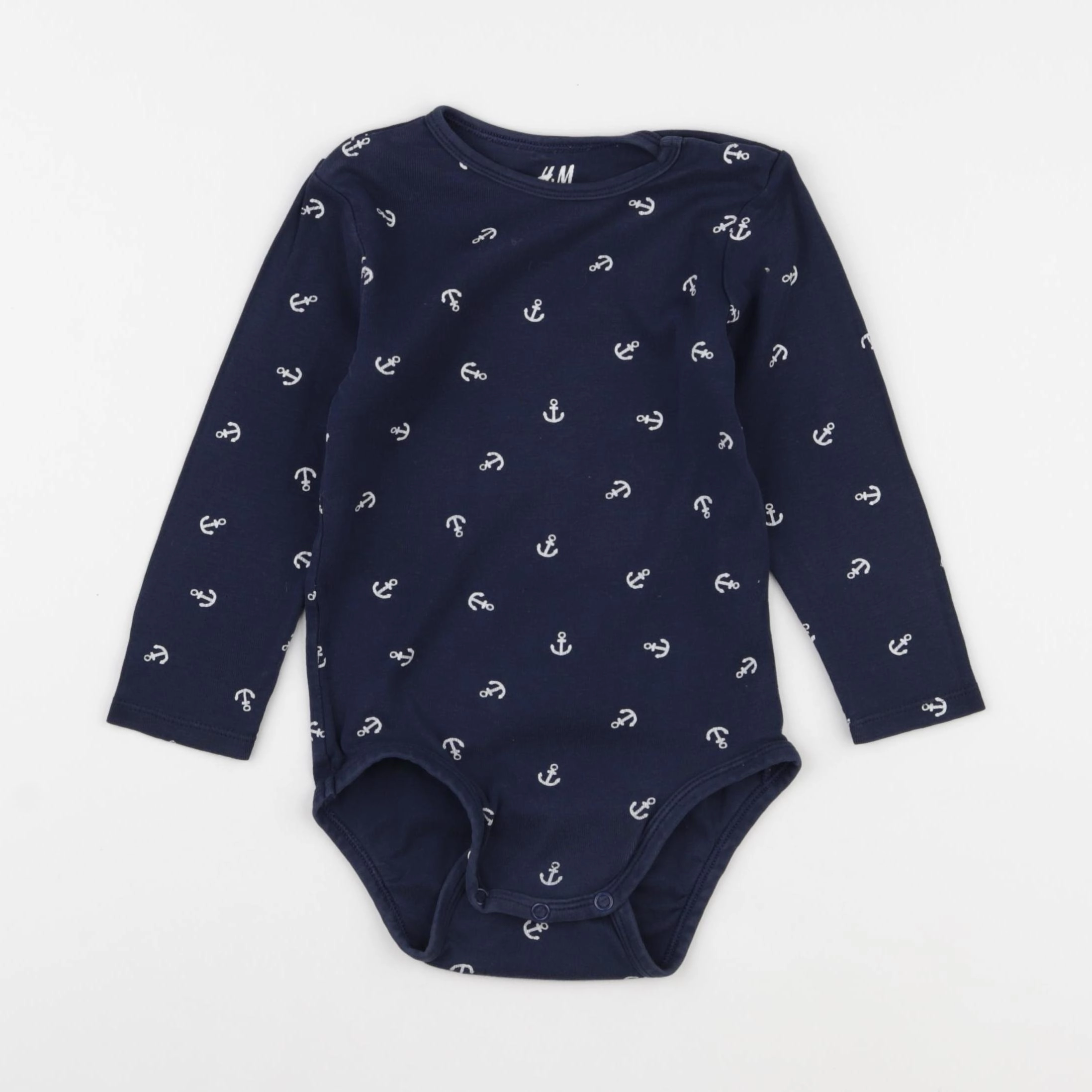 H&M - body bleu - 1 an à 2 ans