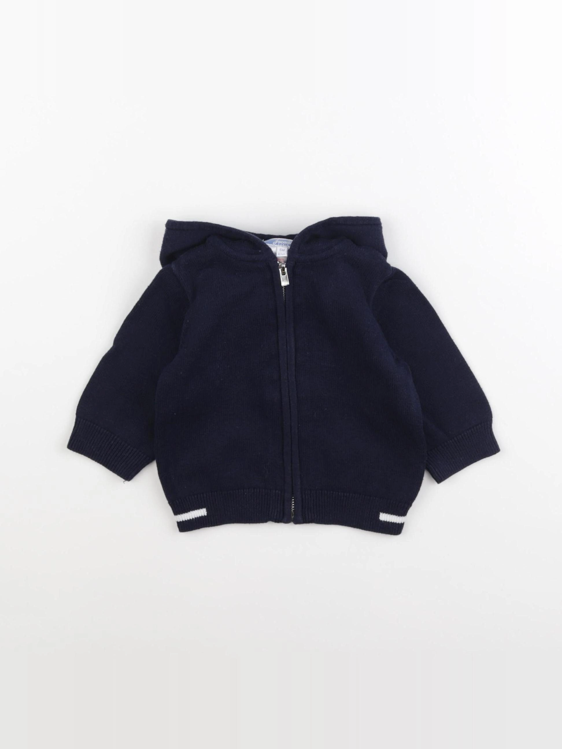 Jacadi - gilet bleu - 6 mois