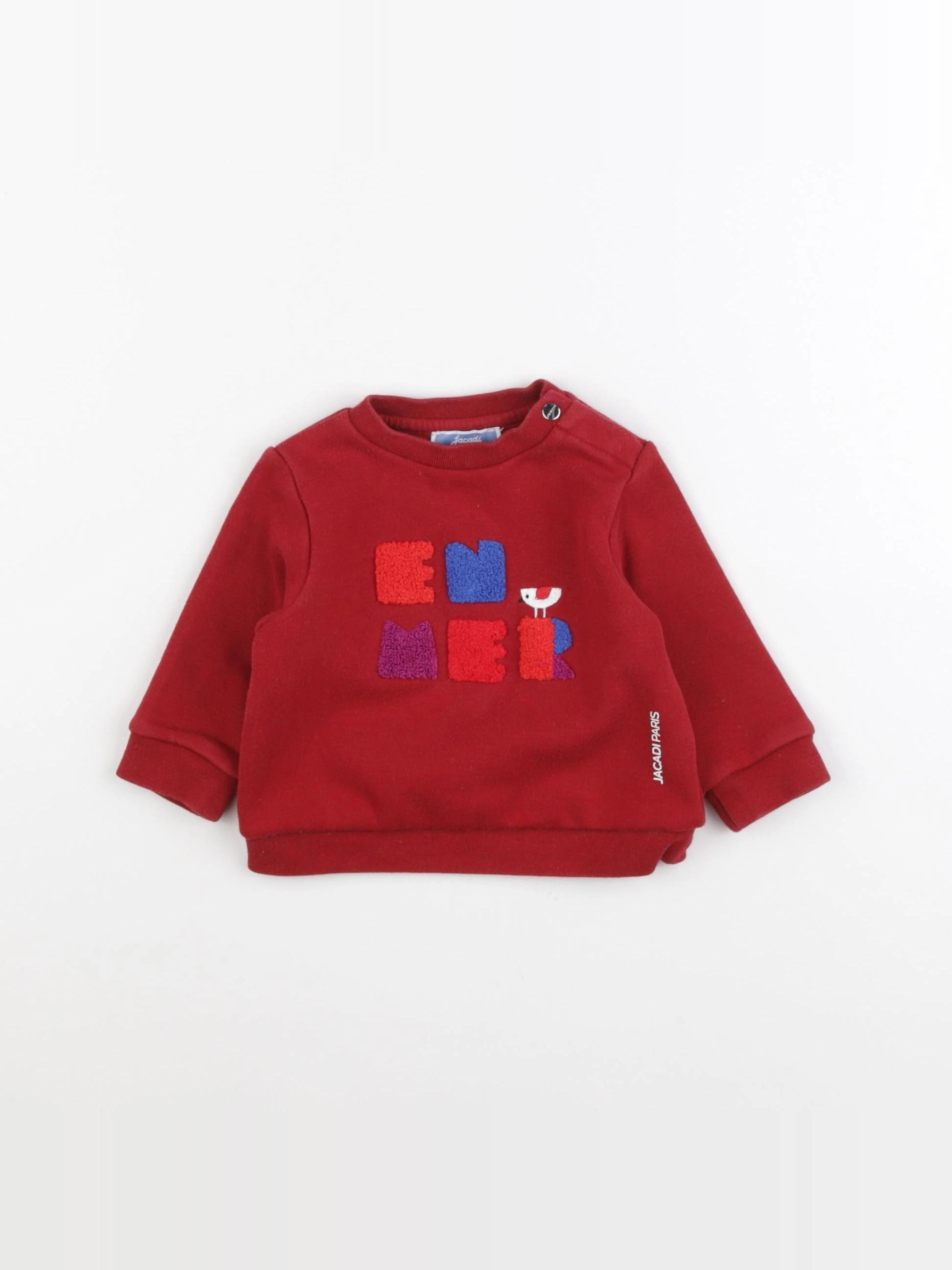 Jacadi - sweat rouge - 6 mois