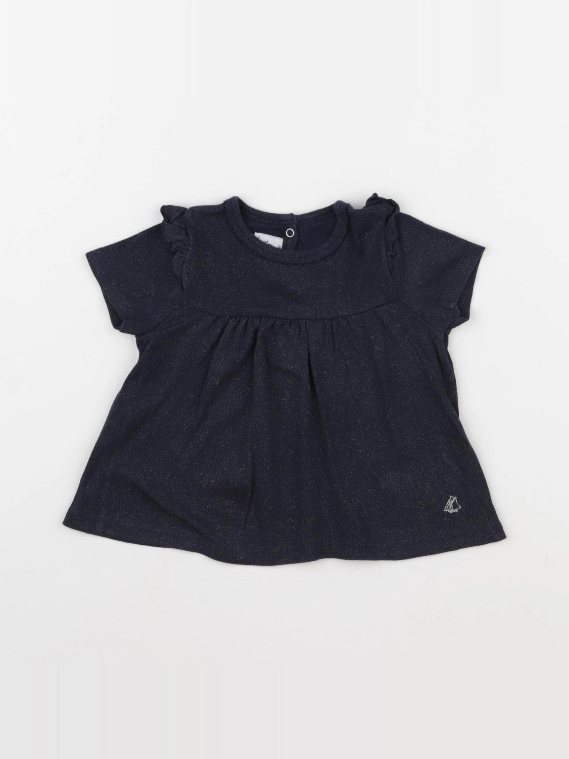 Petit Bateau - robe bleu - 18 mois