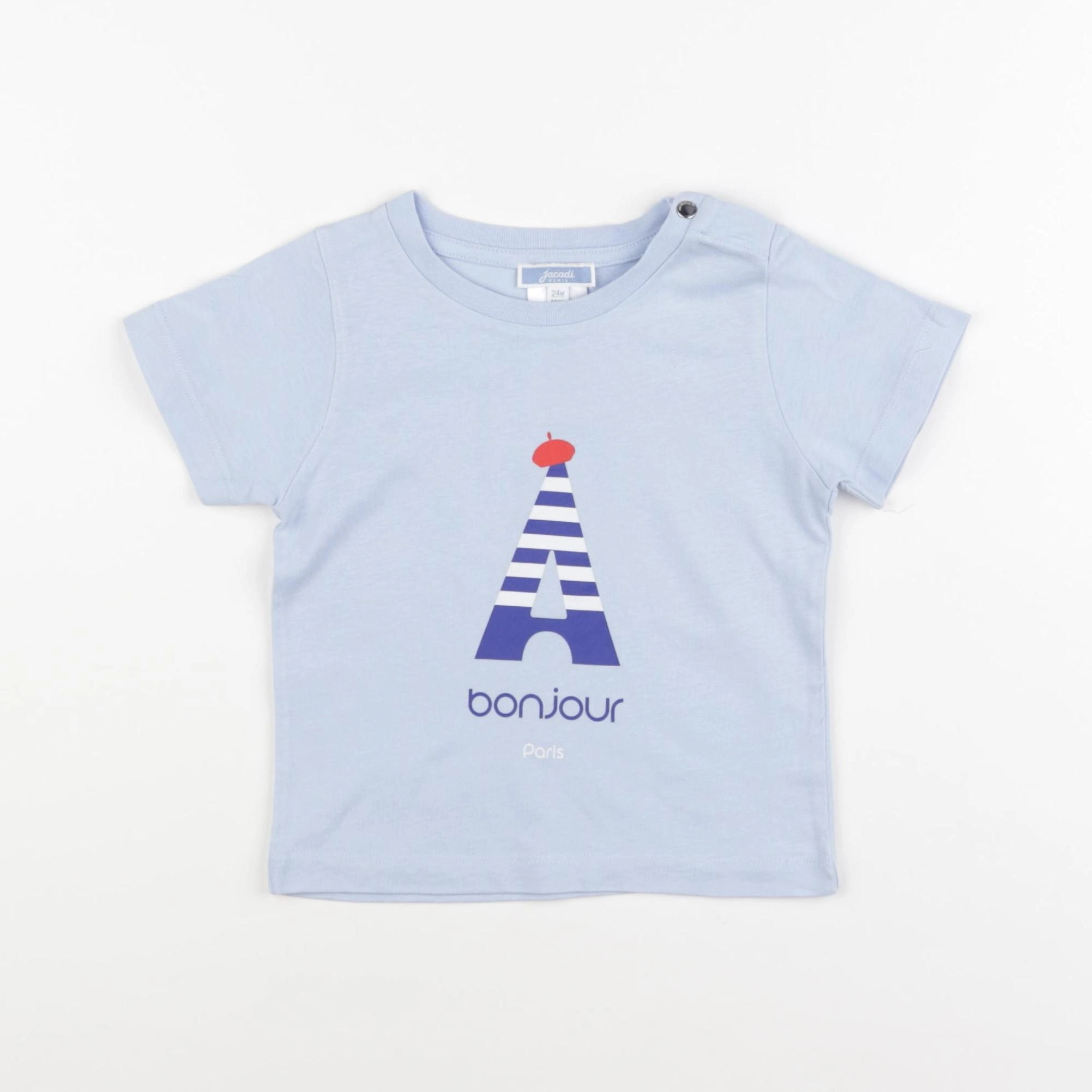 Jacadi - tee-shirt bleu - 24 mois