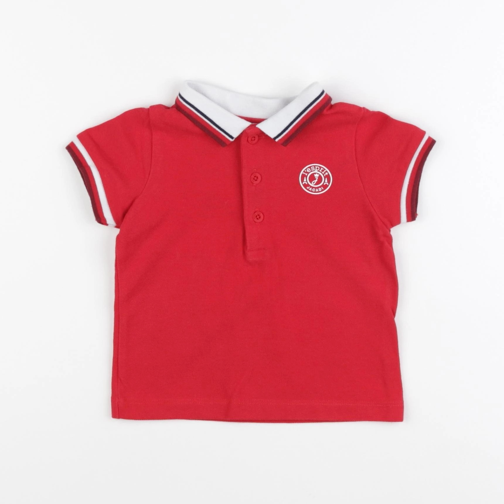 Jacadi - polo rouge - 12 mois