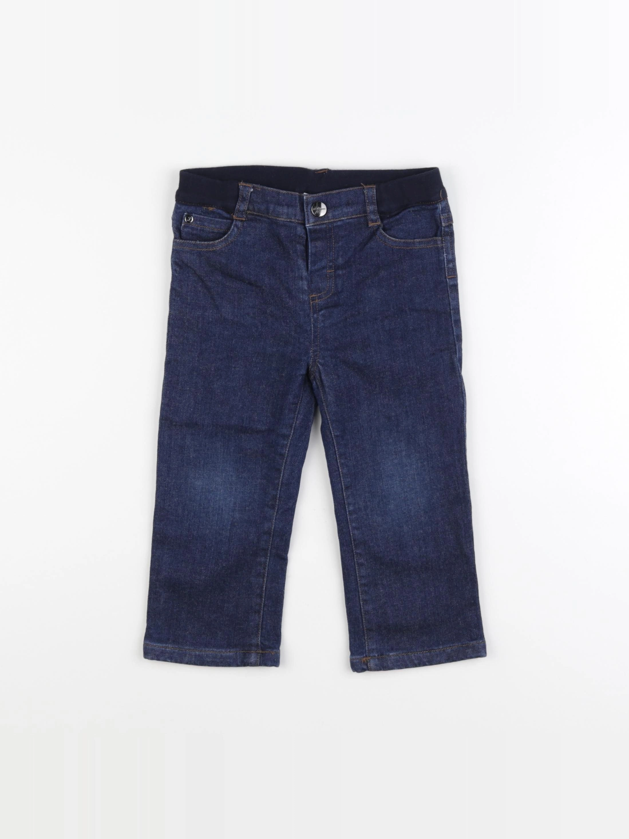 Jacadi - jean doublé bleu - 24 mois