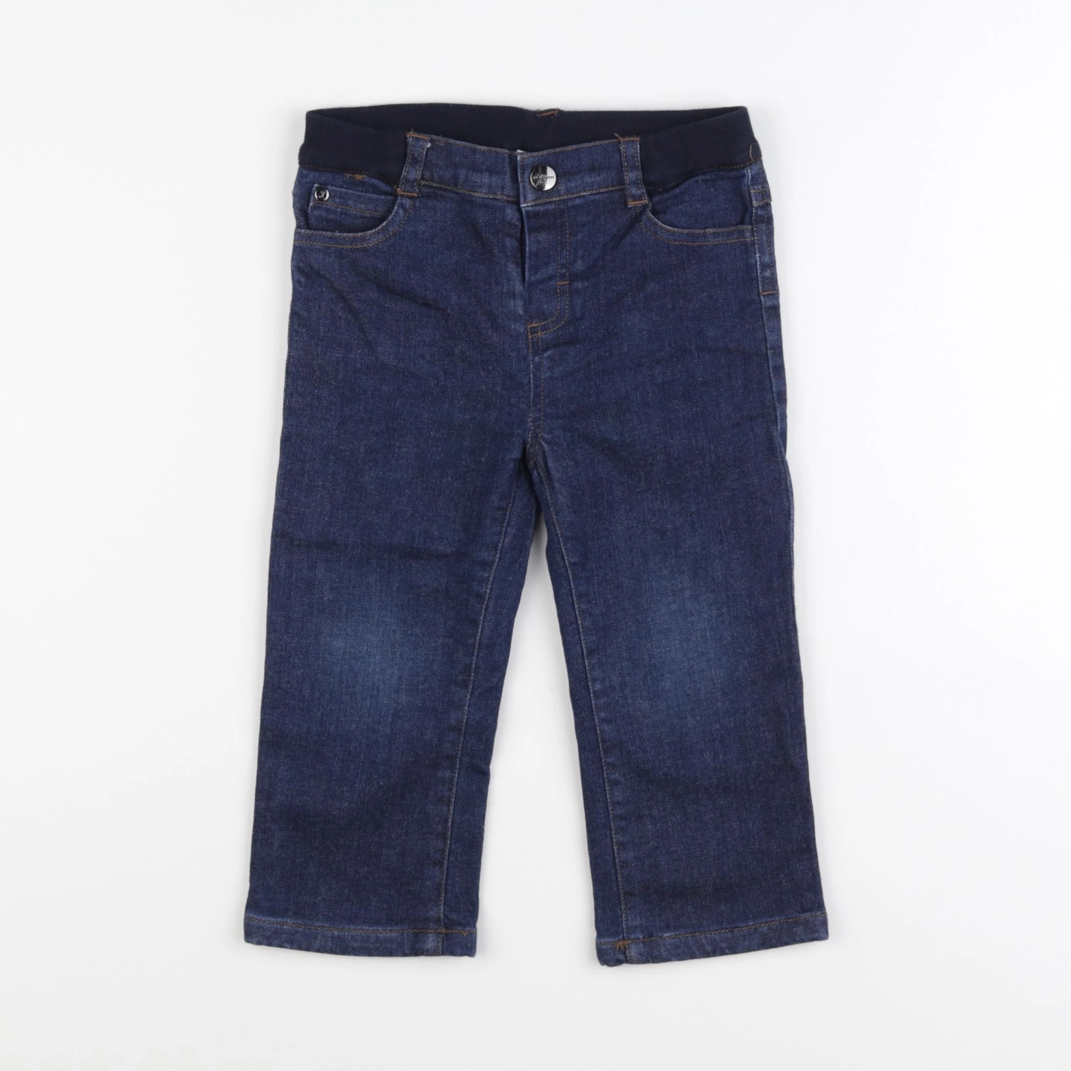 Jacadi - jean doublé bleu - 24 mois