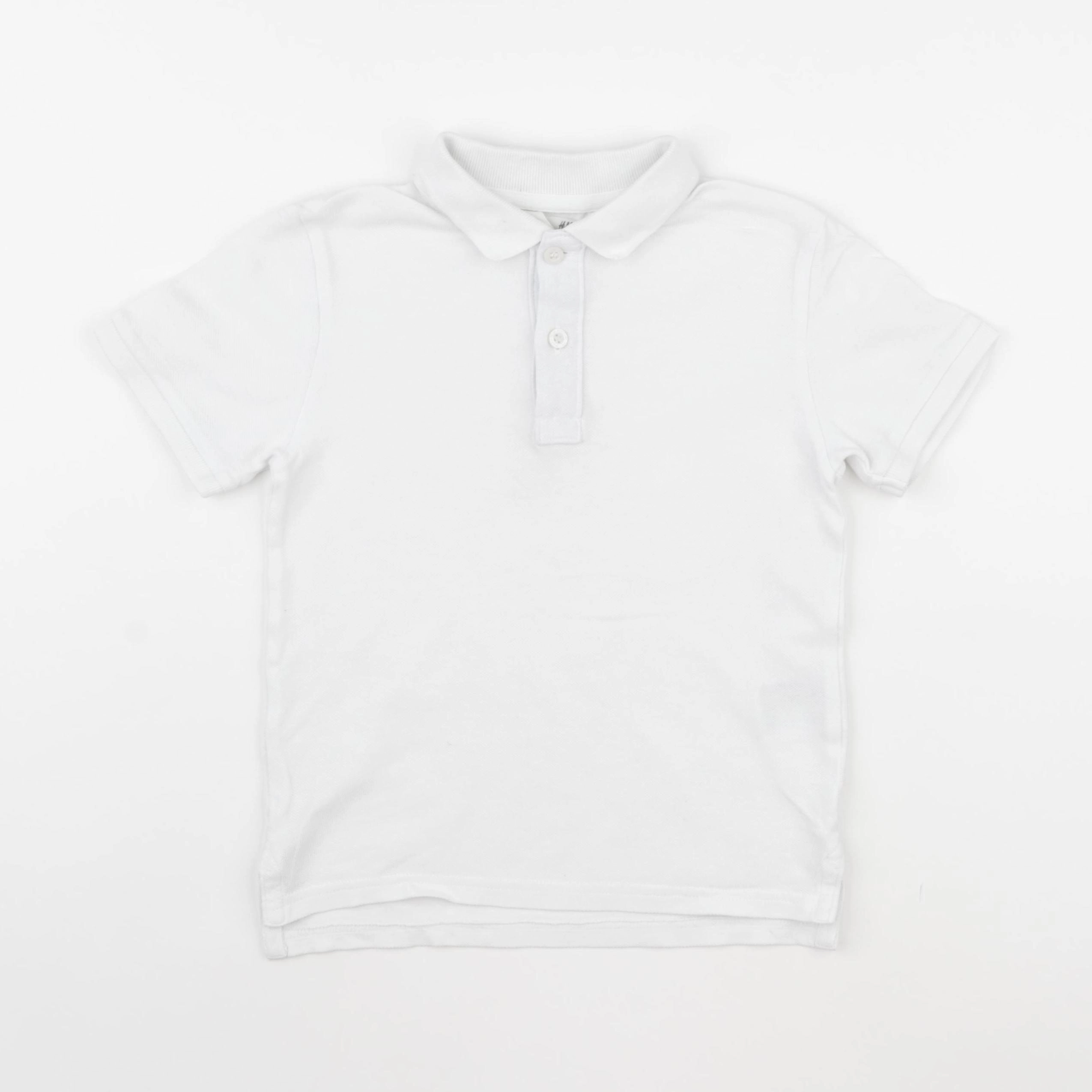 H&M - polo blanc - 4/6 ans