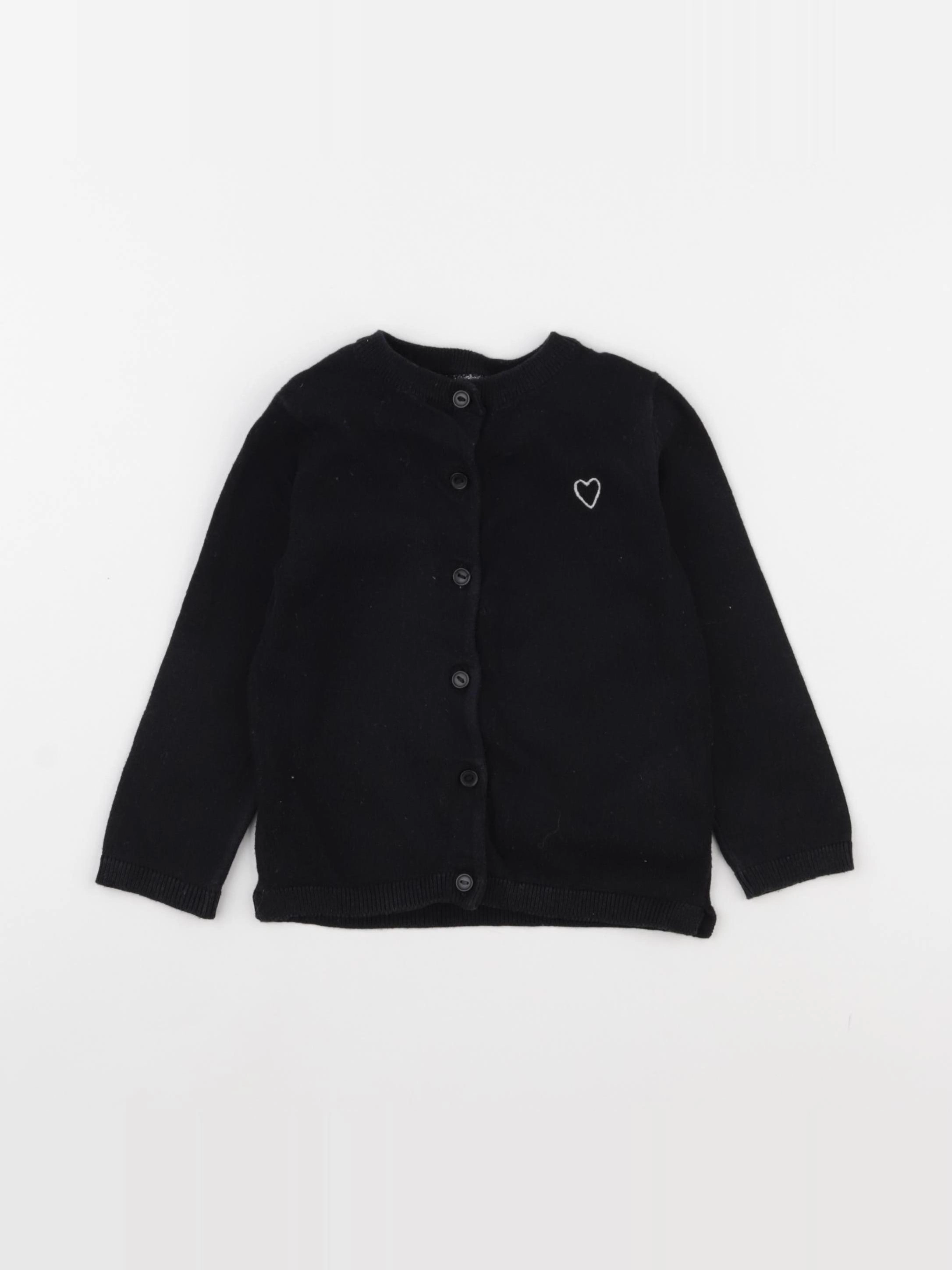 Vertbaudet - gilet noir - 3 ans