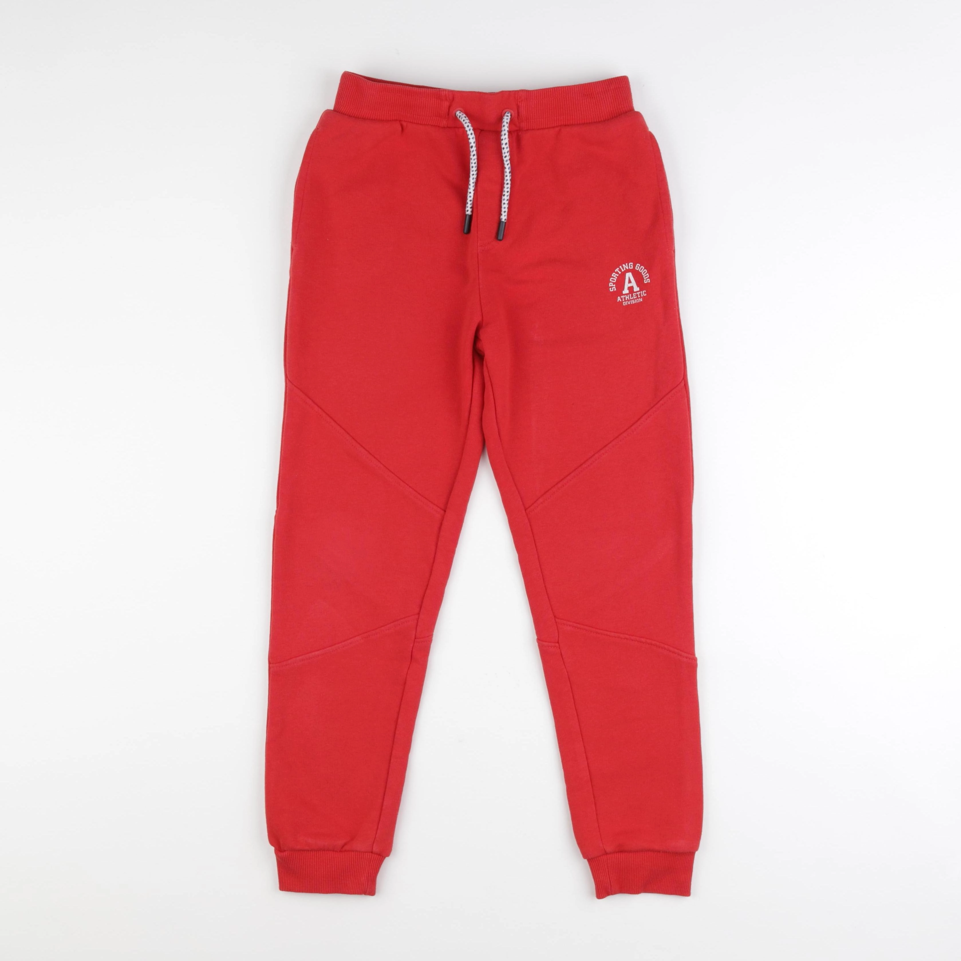 Vertbaudet - jogging rouge - 9 ans