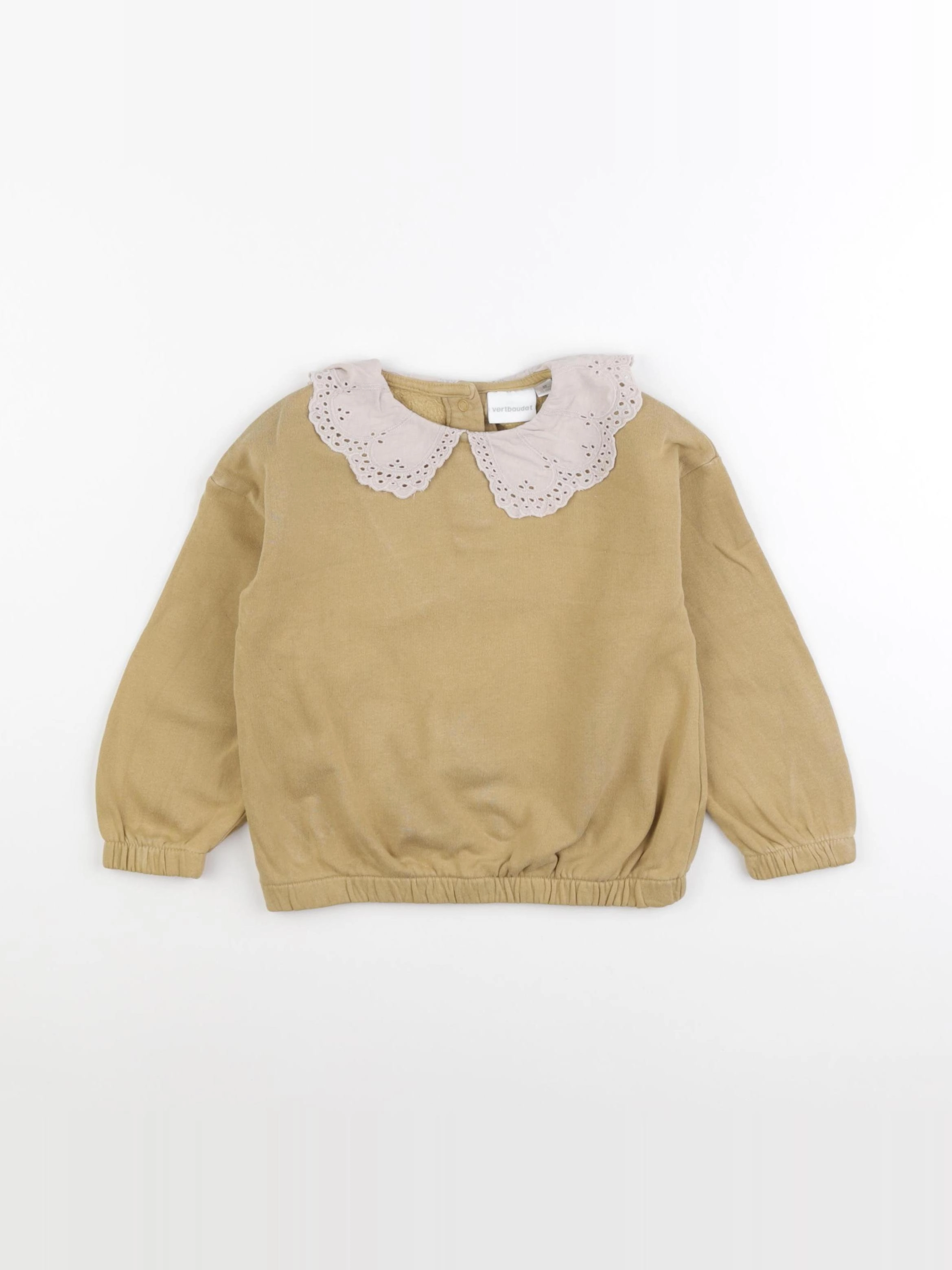 Vertbaudet - sweat jaune - 36 mois