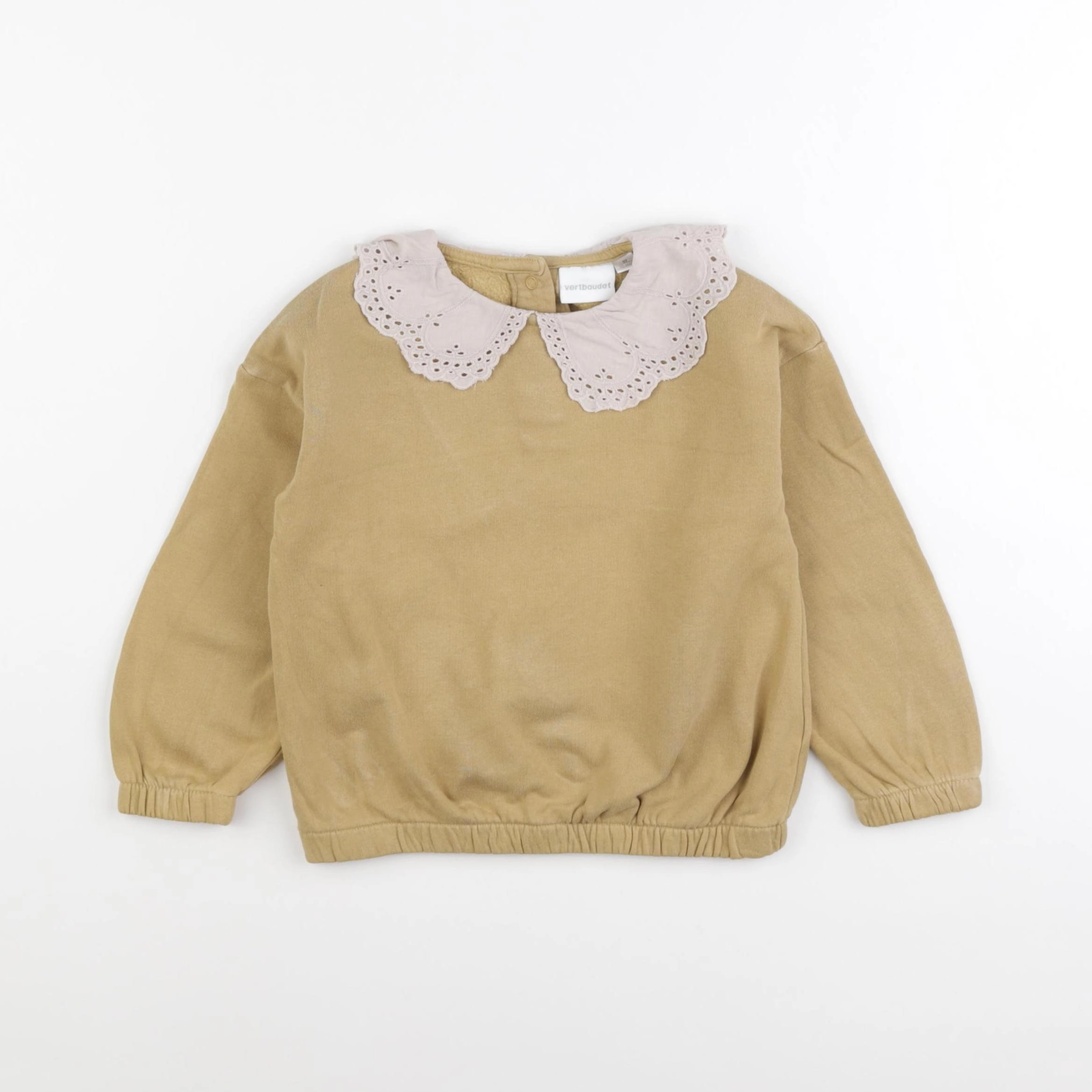 Vertbaudet - sweat jaune - 36 mois