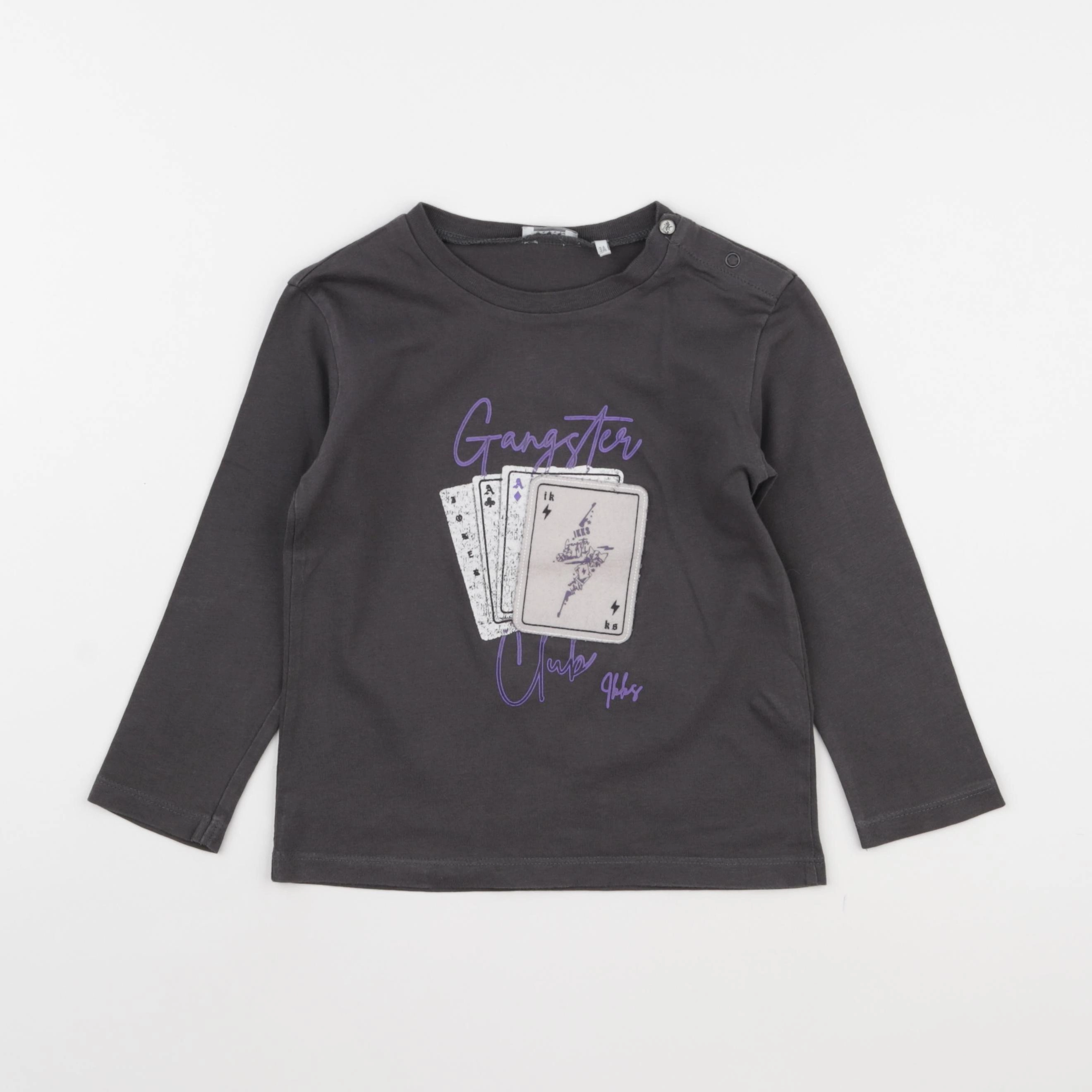 IKKS - tee-shirt gris - 3 ans