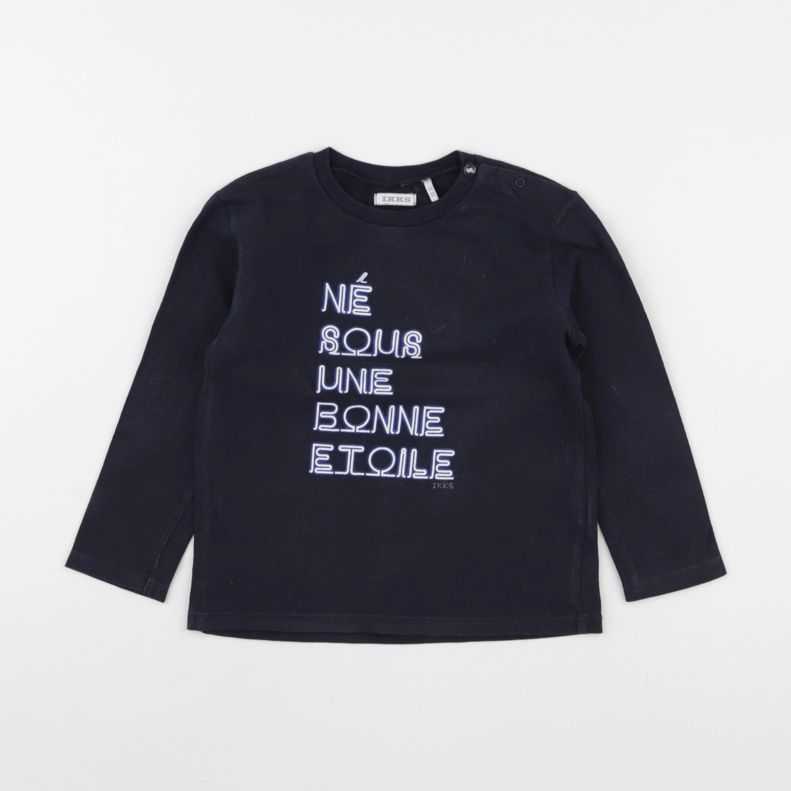 IKKS - tee-shirt bleu - 3 ans