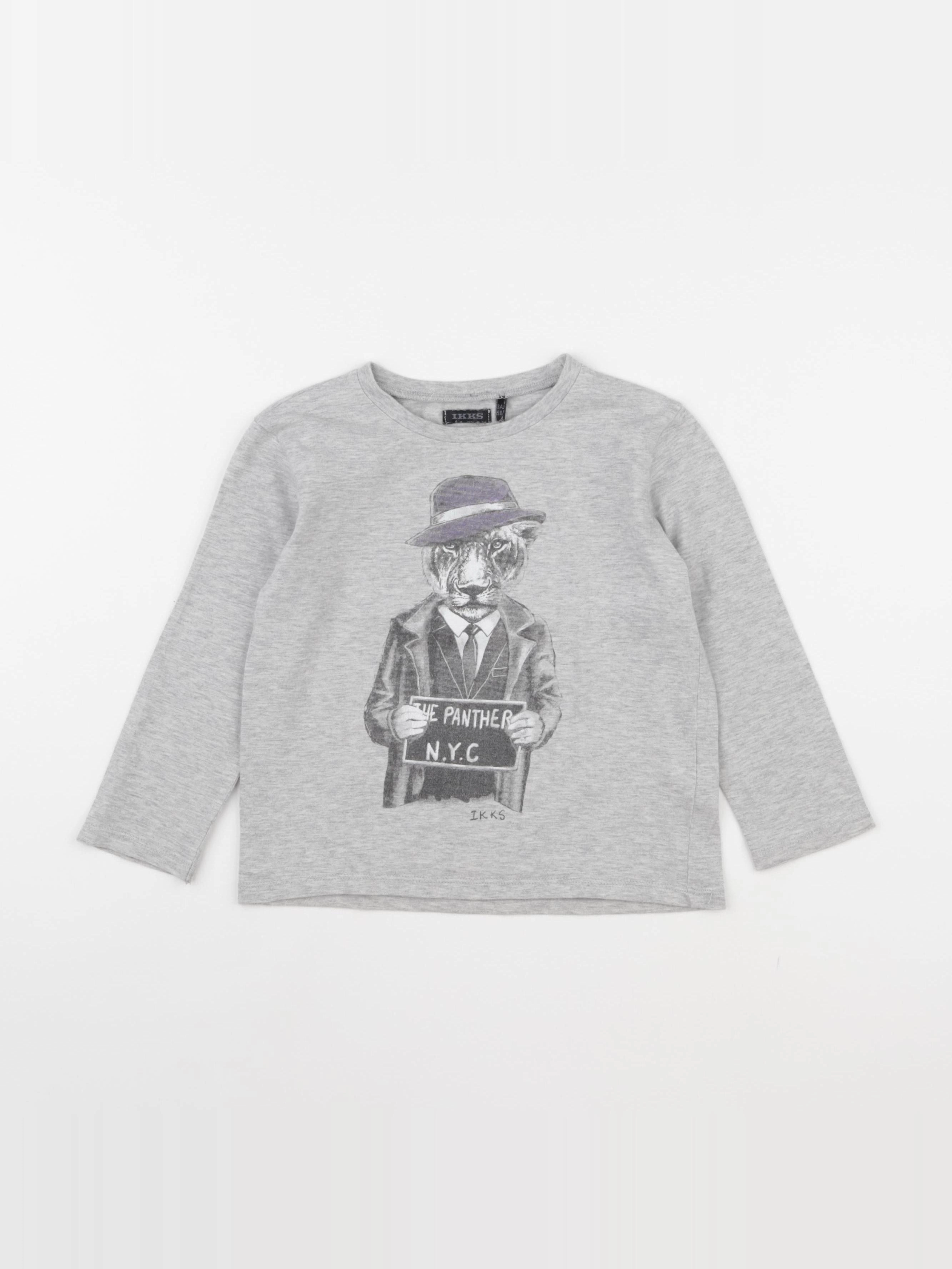 IKKS - tee-shirt gris - 3 ans