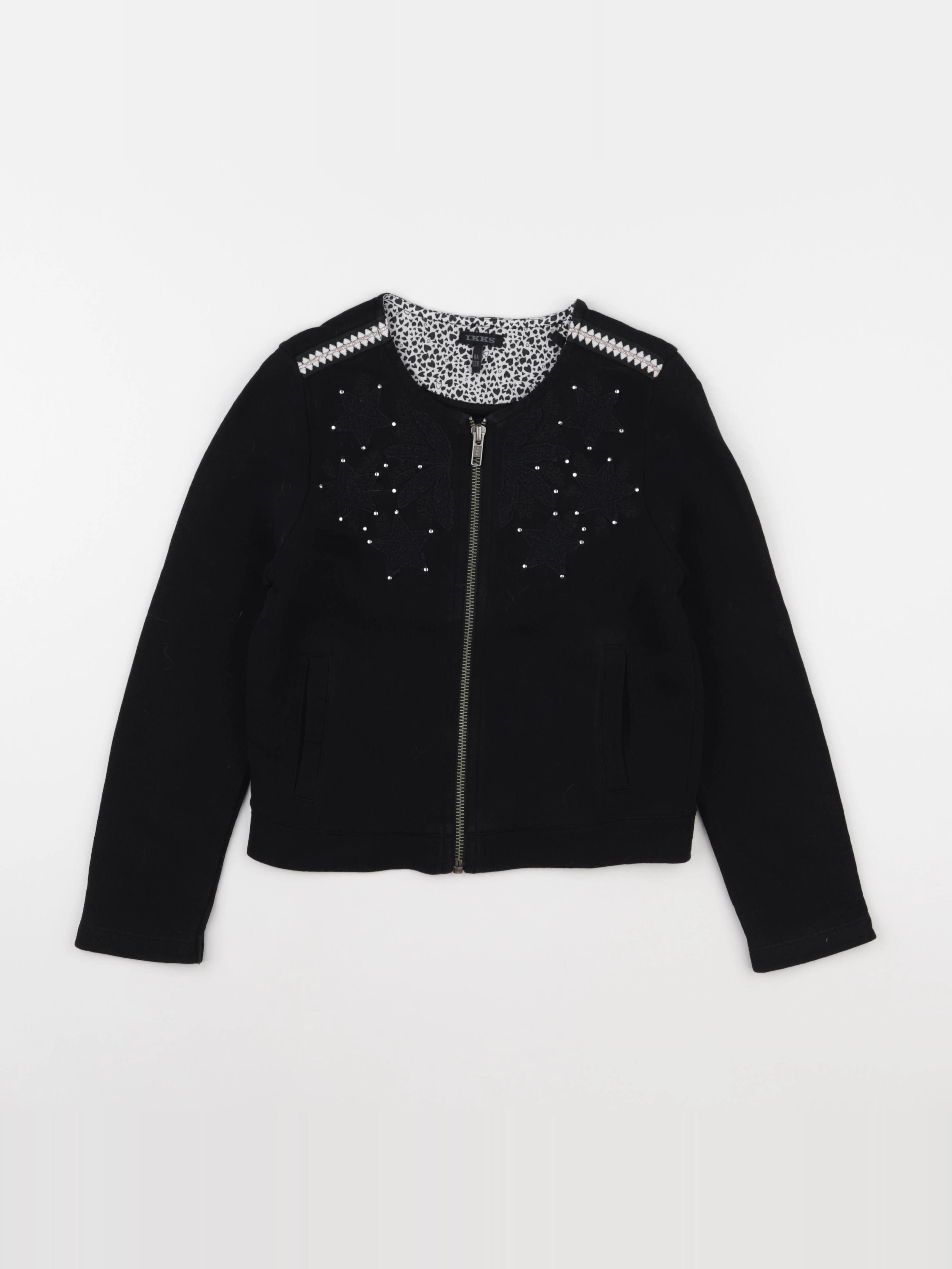 IKKS - veste doublé noir - 8 ans