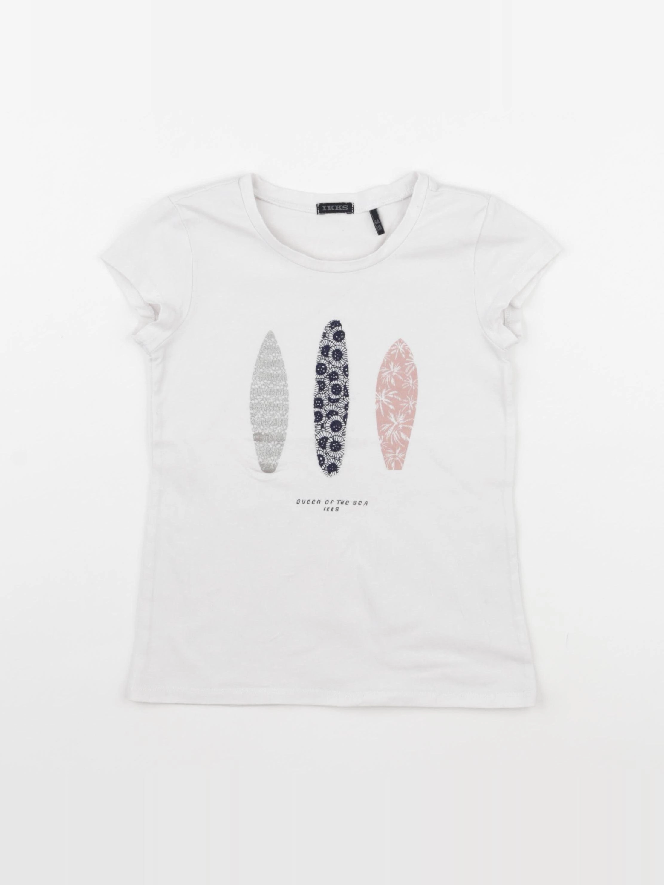 IKKS - tee-shirt blanc - 6 ans