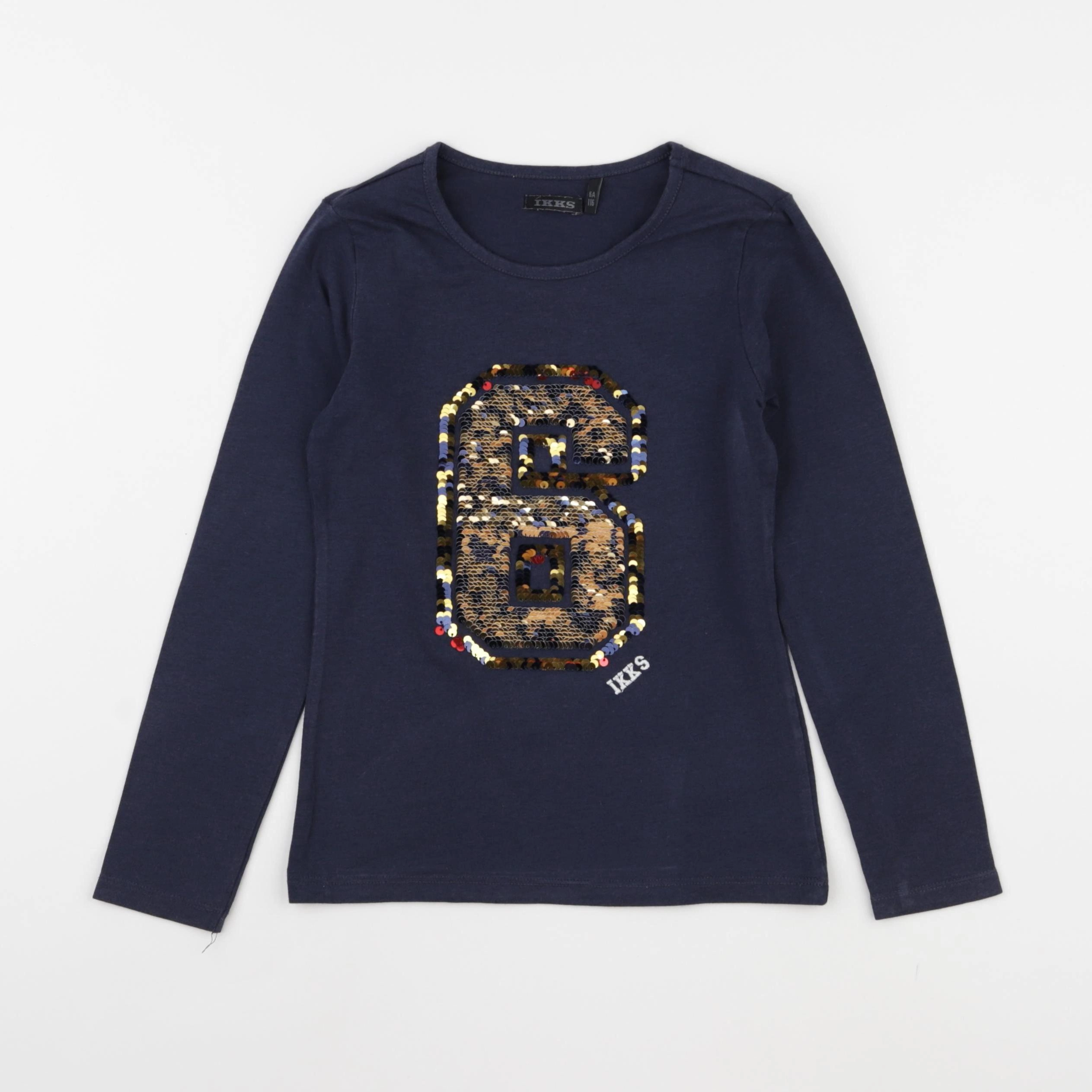 IKKS - tee-shirt bleu - 6 ans