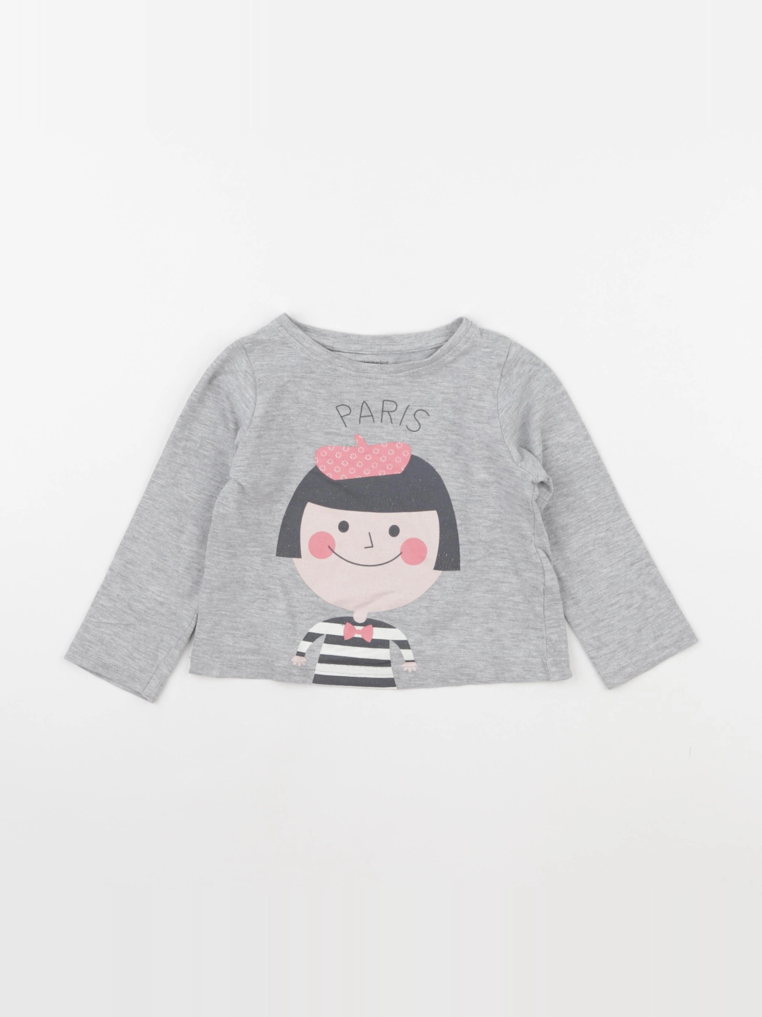Vertbaudet - tee-shirt gris - 3 ans