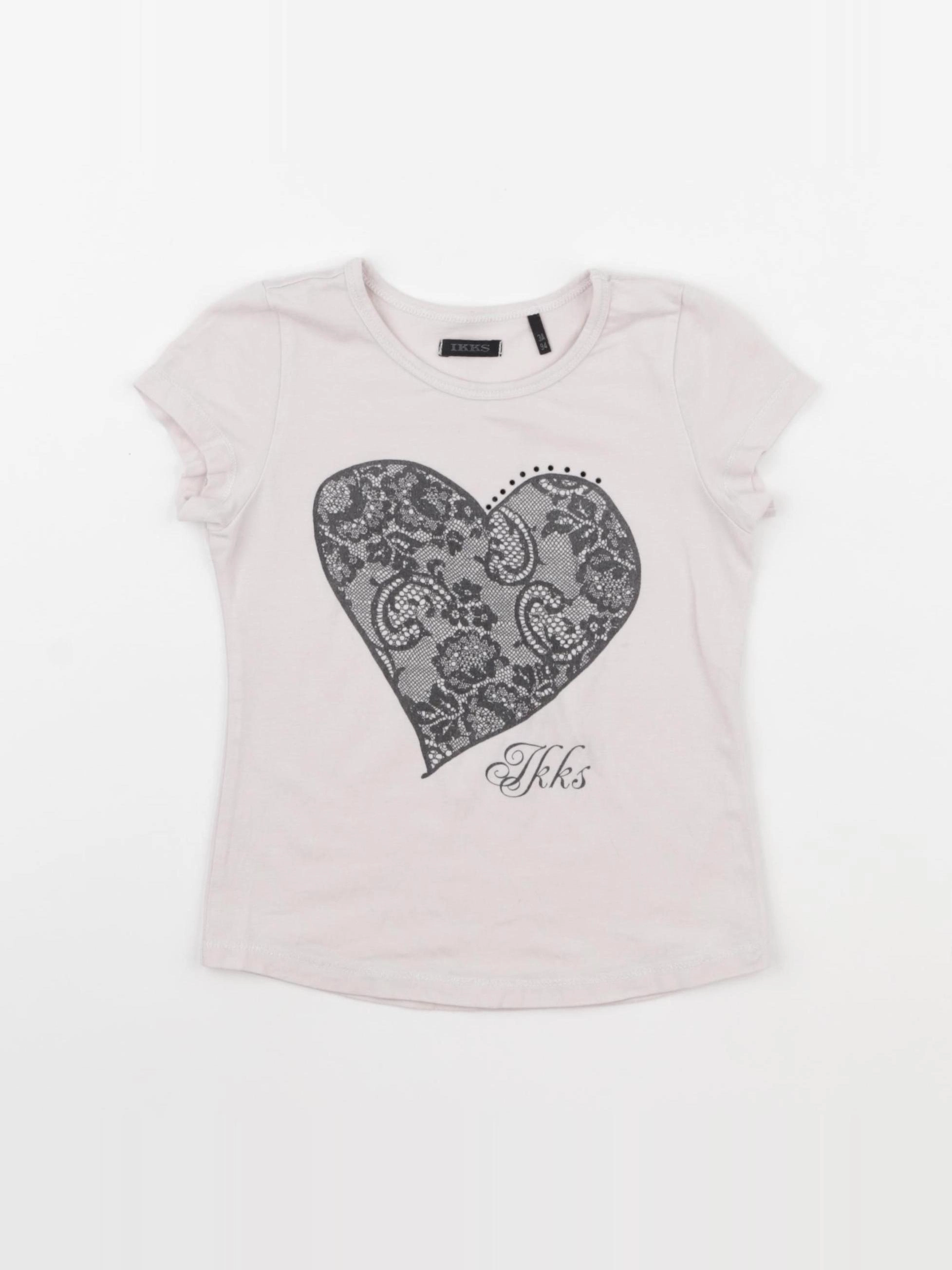 IKKS - tee-shirt rose - 3 ans