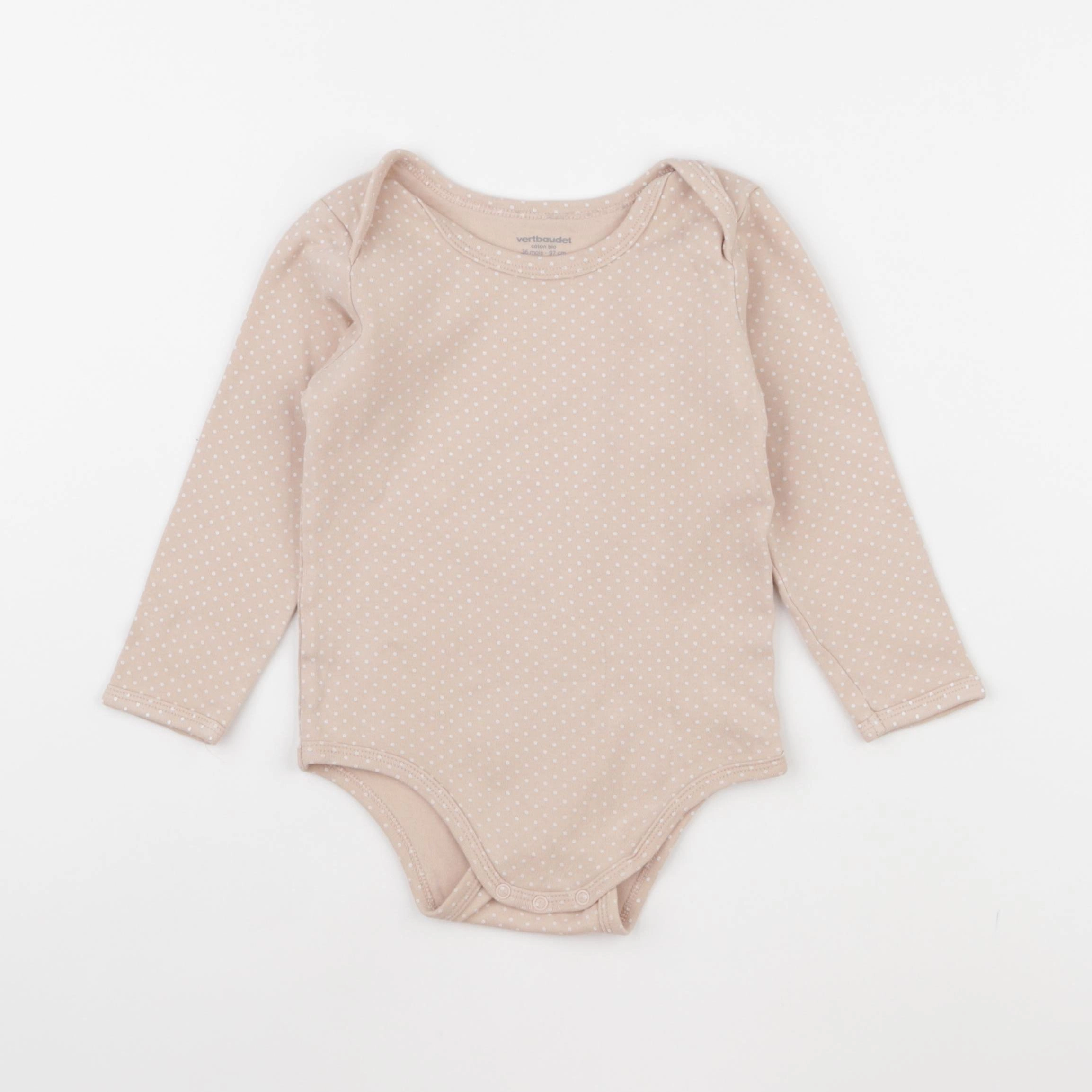 Vertbaudet - body rose - 36 mois