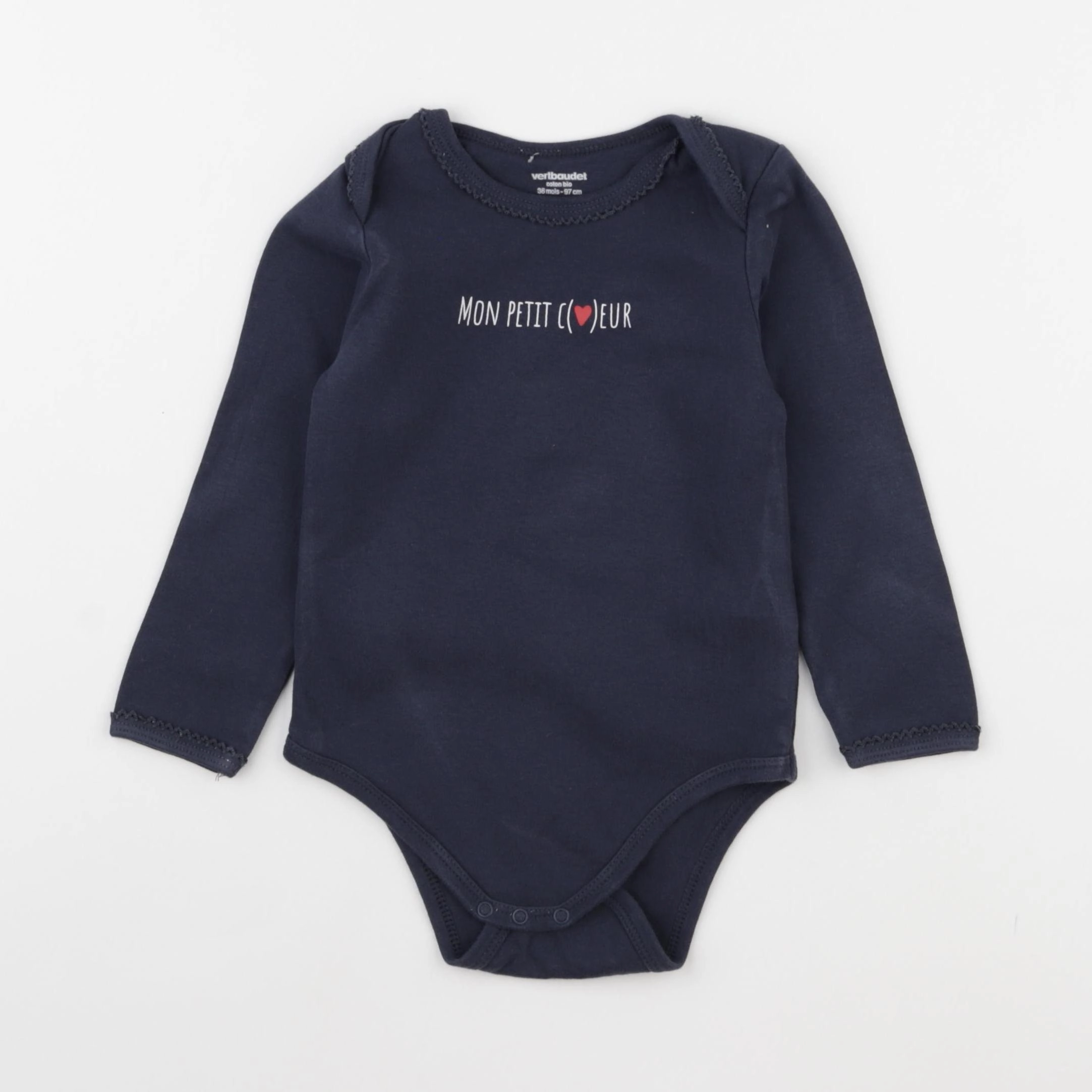 Vertbaudet - body bleu - 36 mois