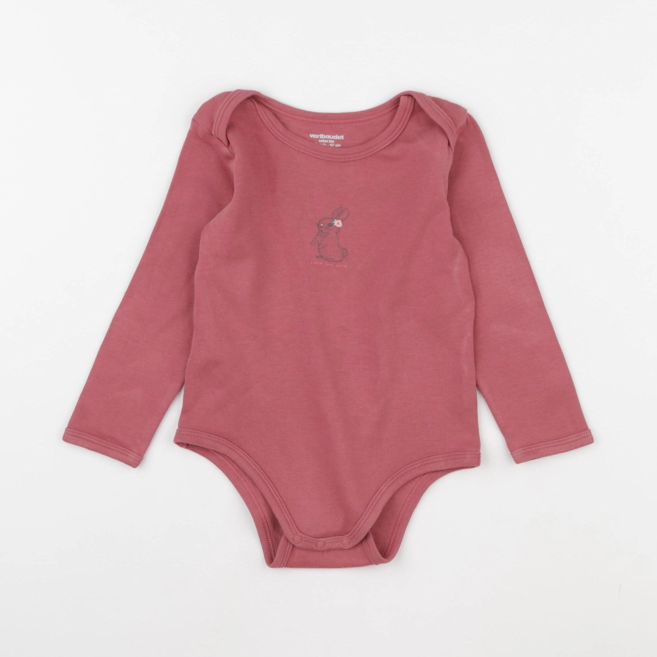 Vertbaudet - body rose - 36 mois