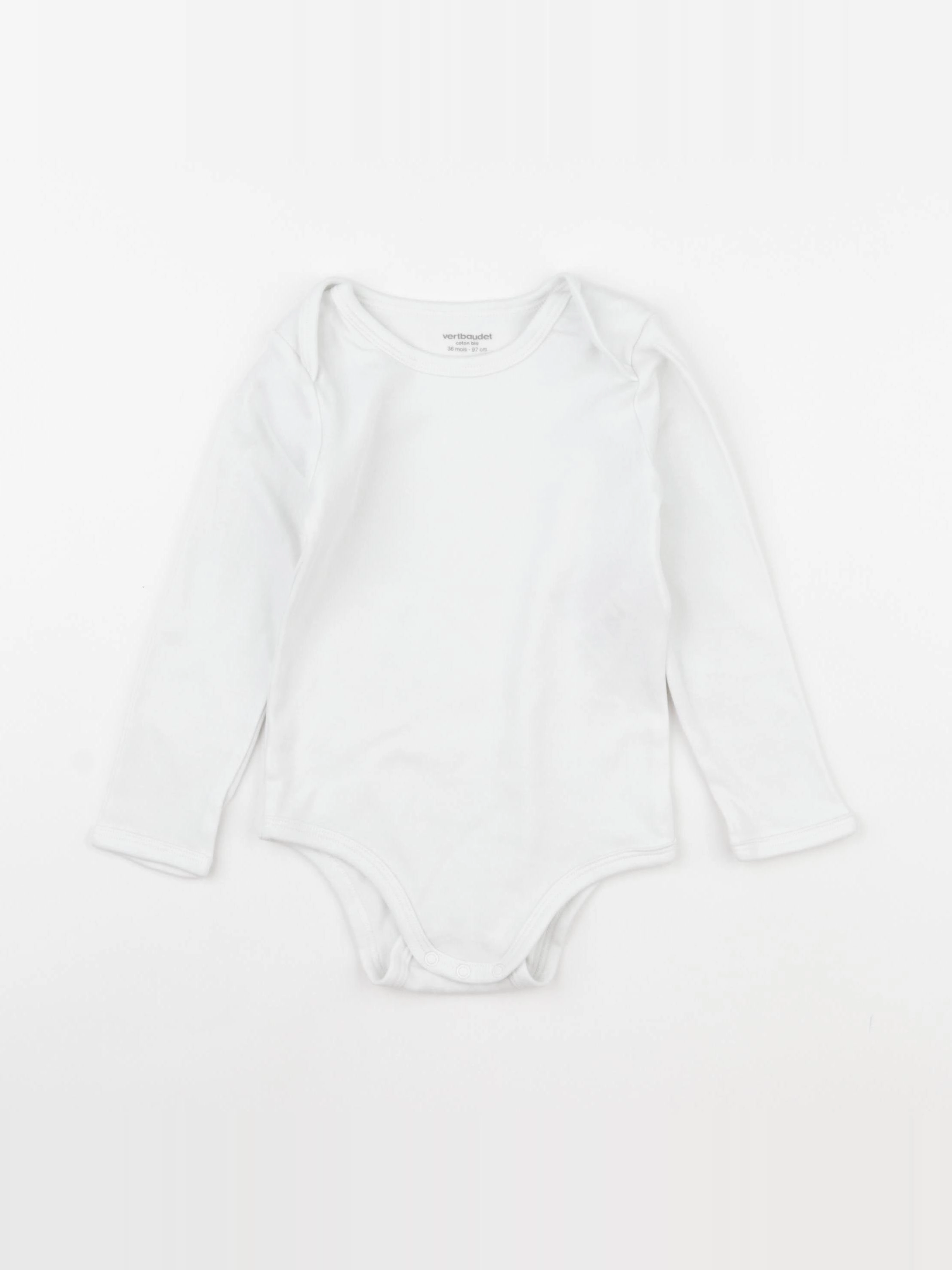 Vertbaudet - body blanc - 36 mois