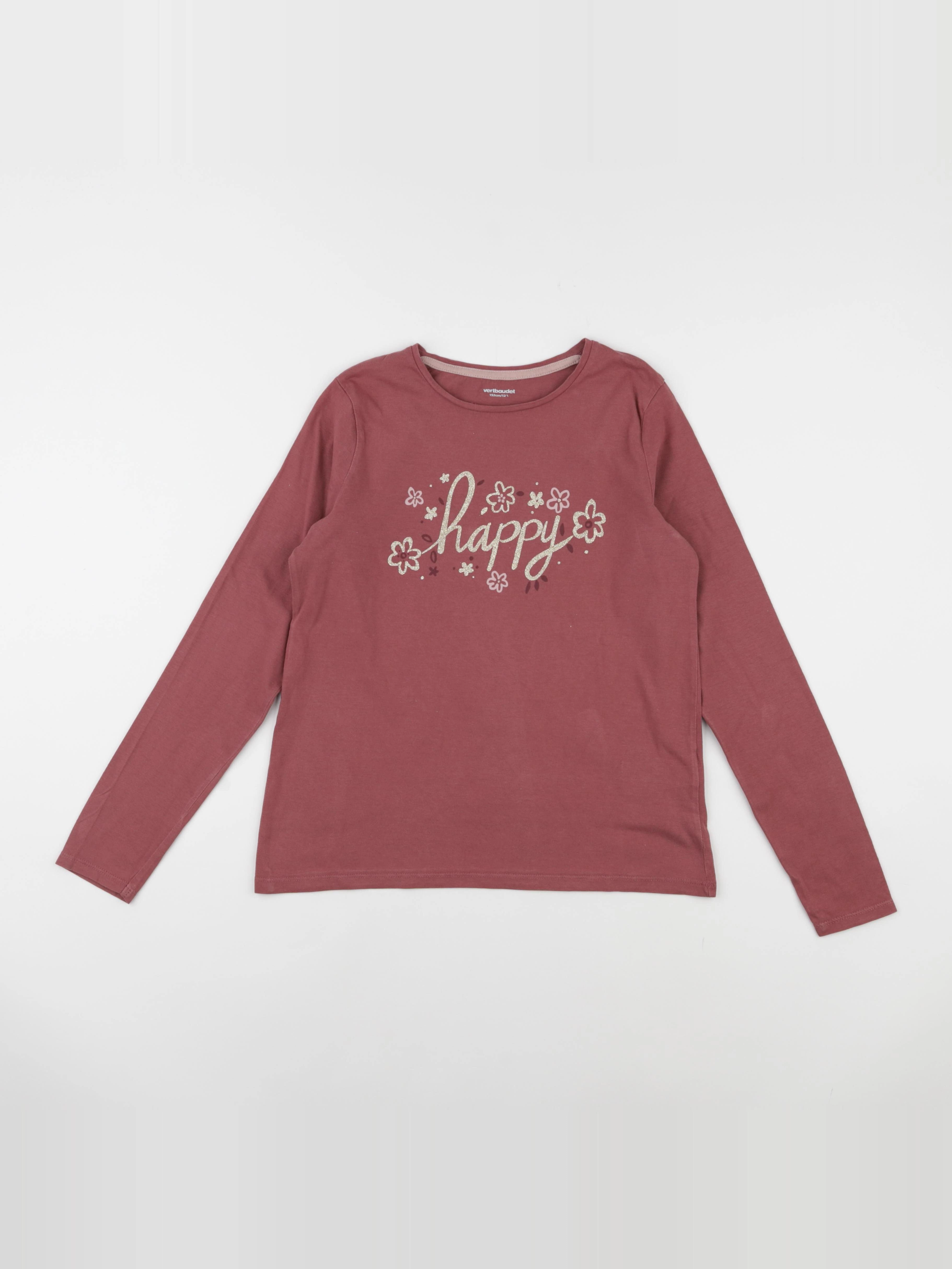 Vertbaudet - tee-shirt rose - 12 ans