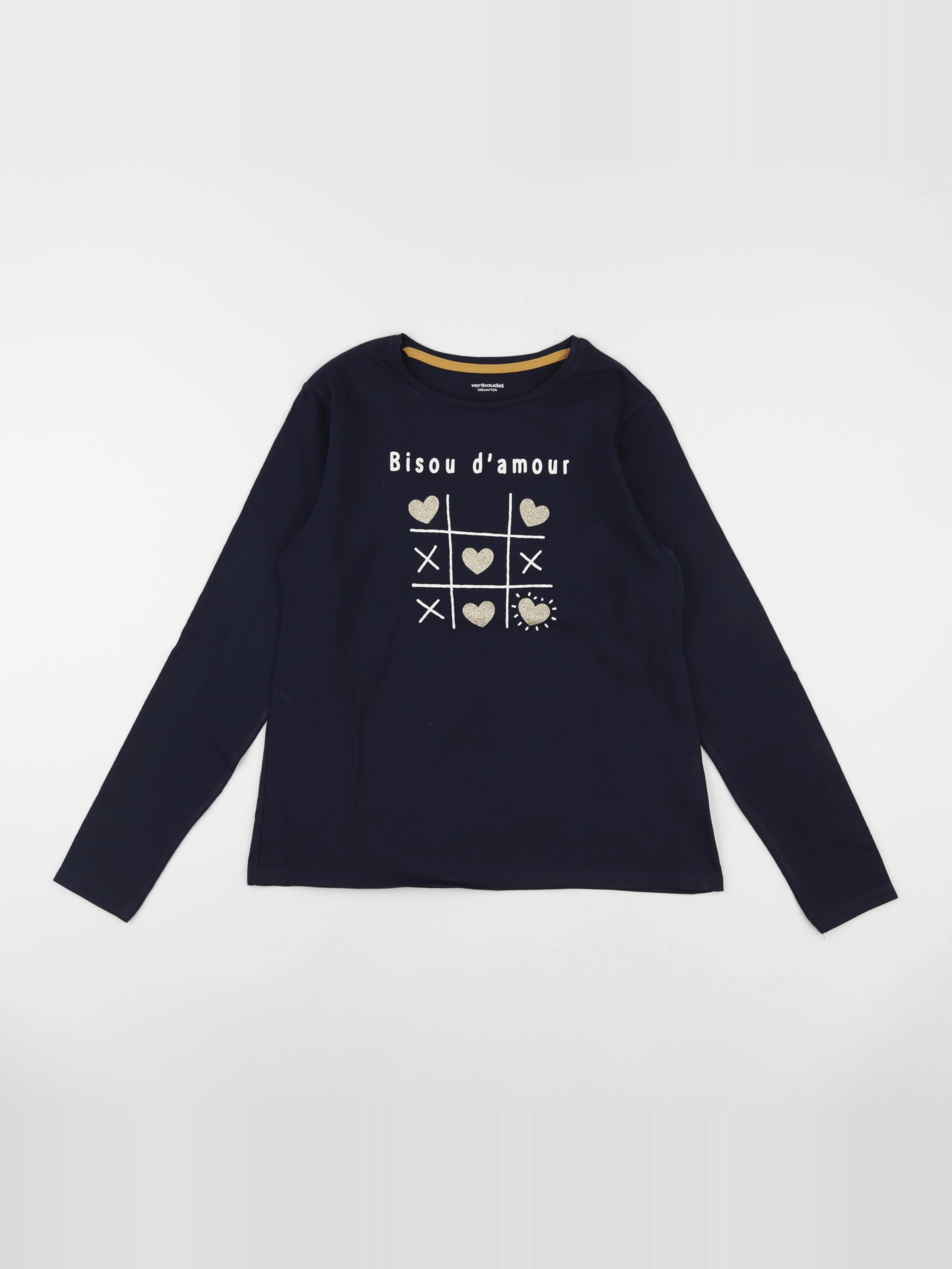 Vertbaudet - tee-shirt bleu - 12 ans