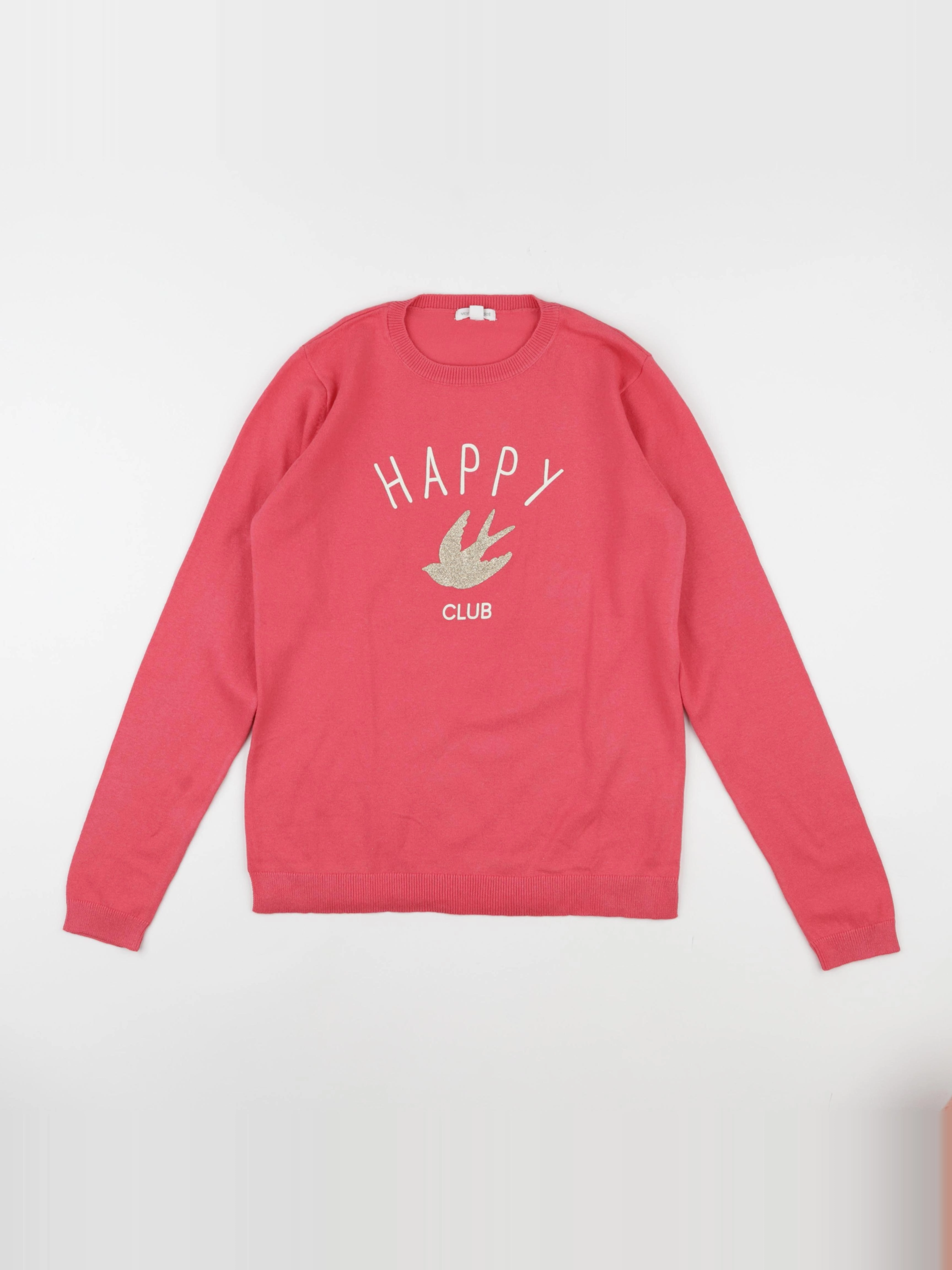 Vertbaudet - pull rose - 12 ans