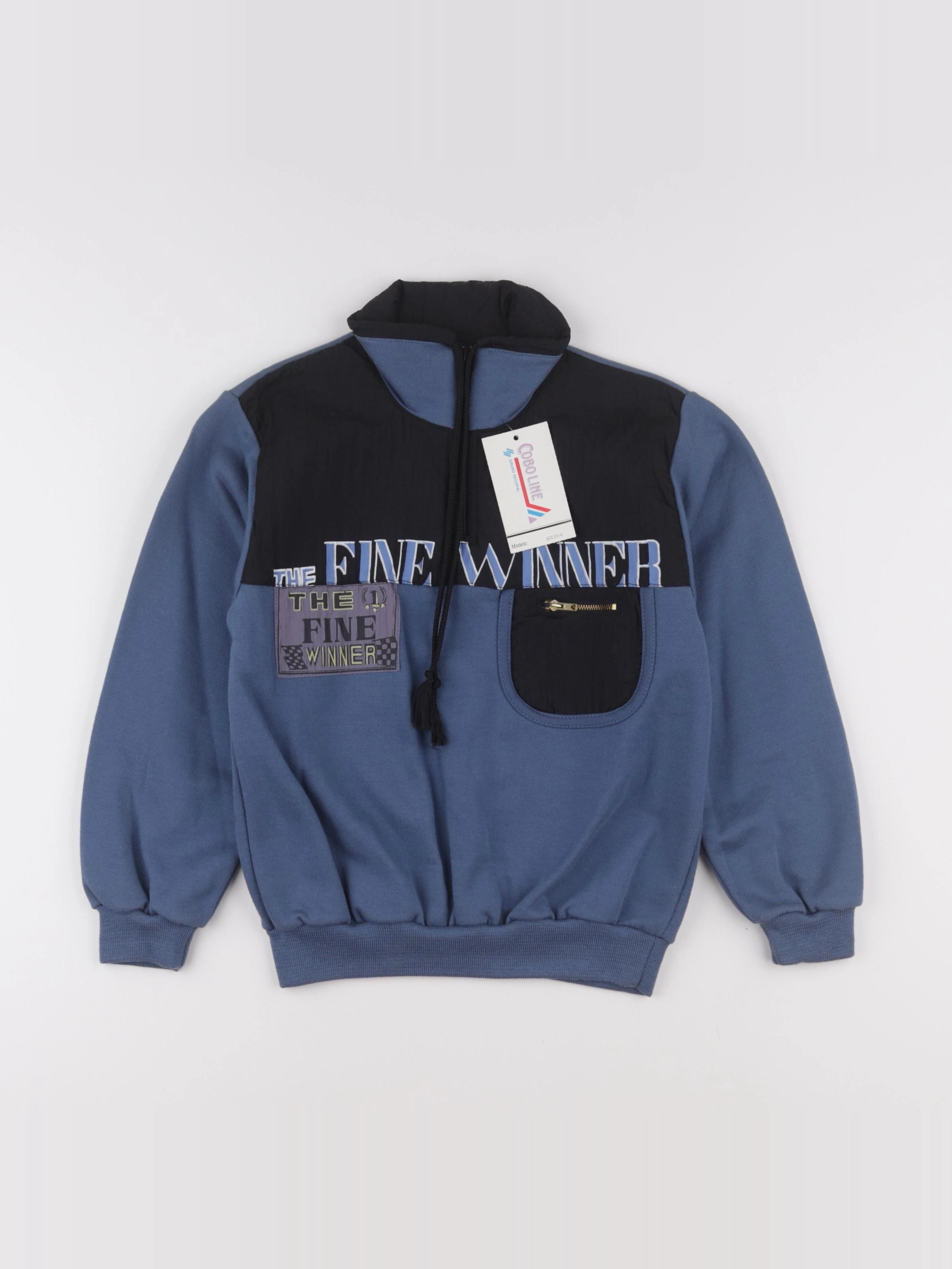 Vintage - sweat bleu - 8 ans