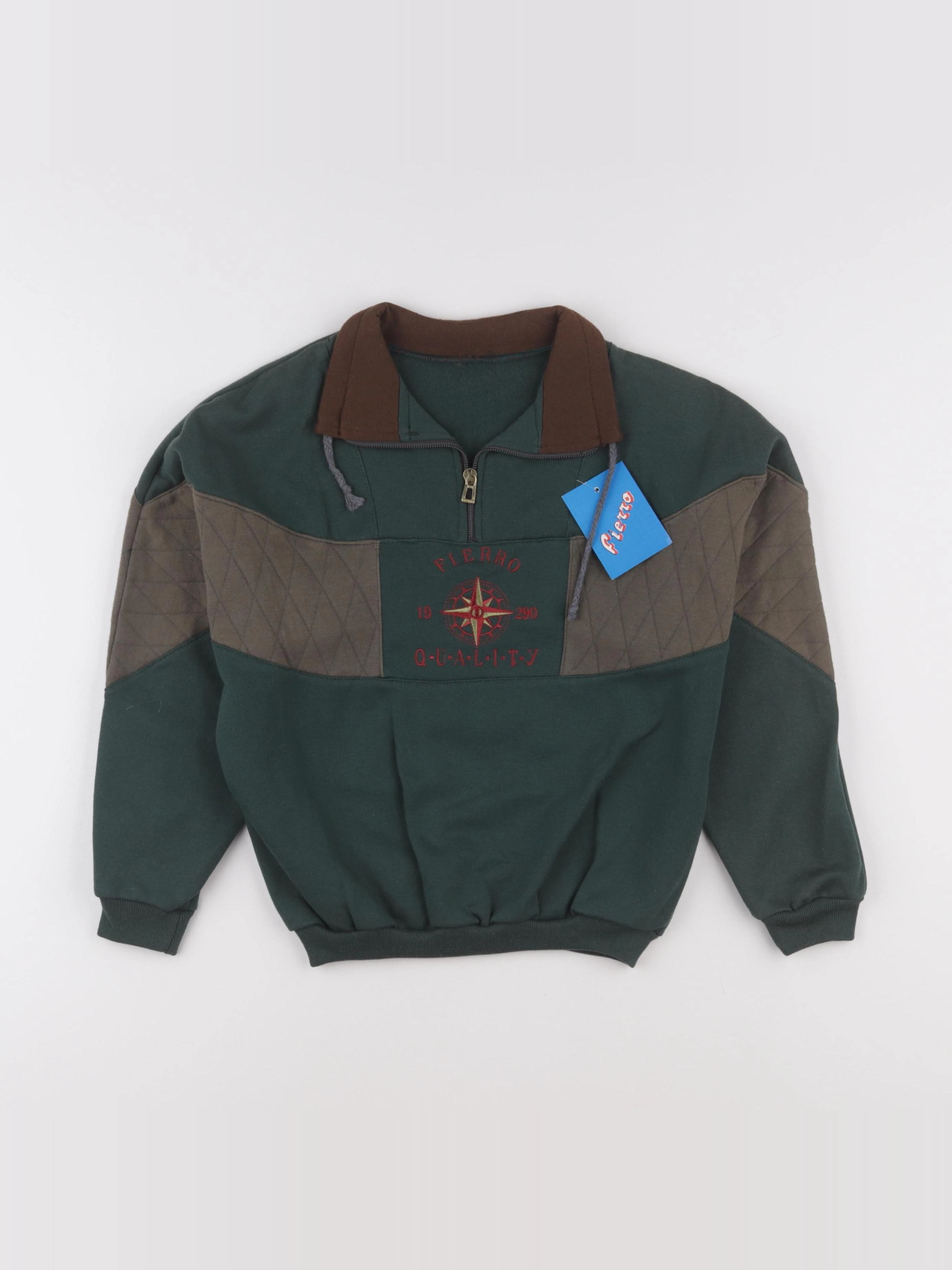 Vintage - sweat vert - 8 ans