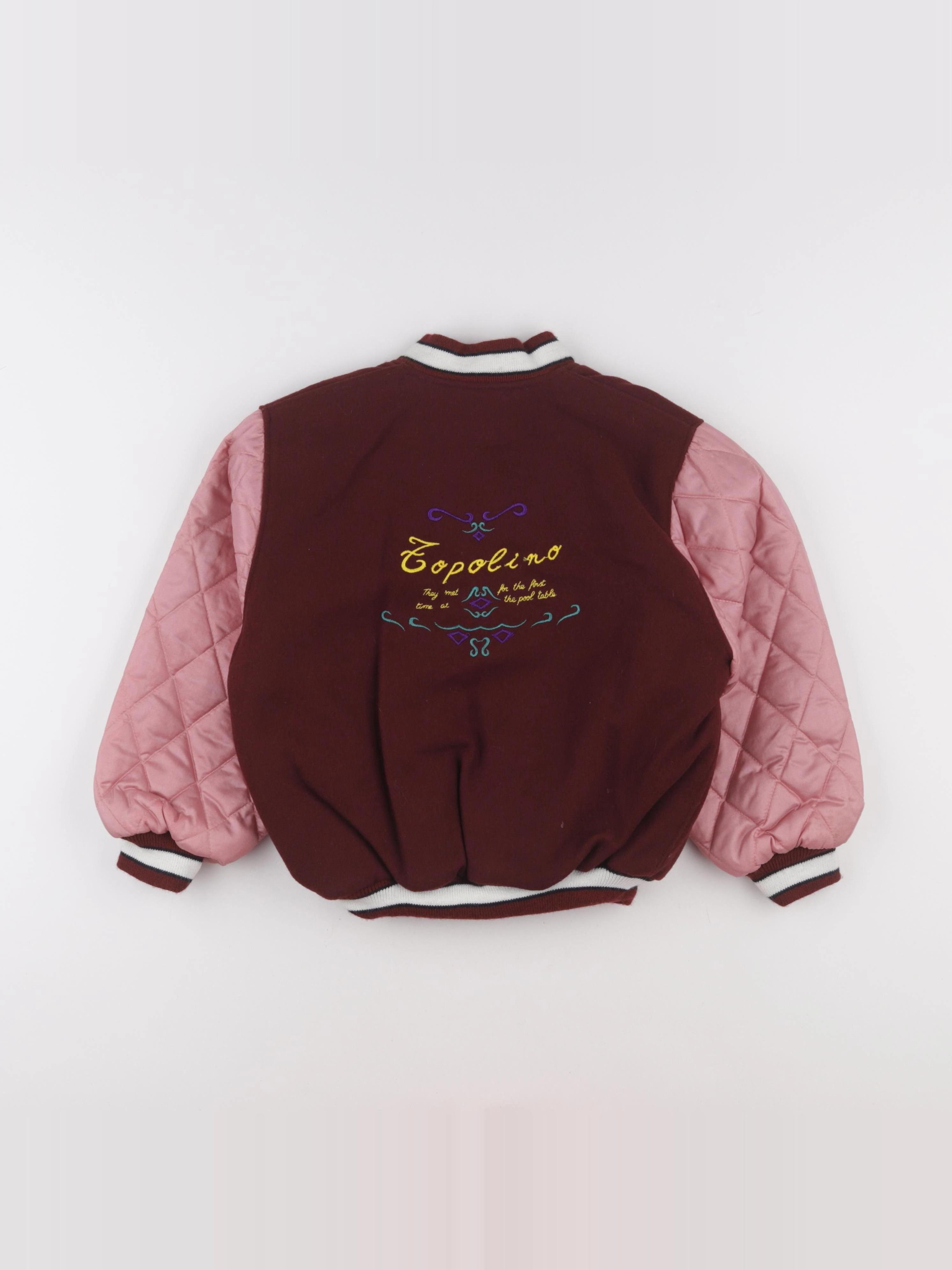 Vintage - veste imprimé au dos rose - 4 ans
