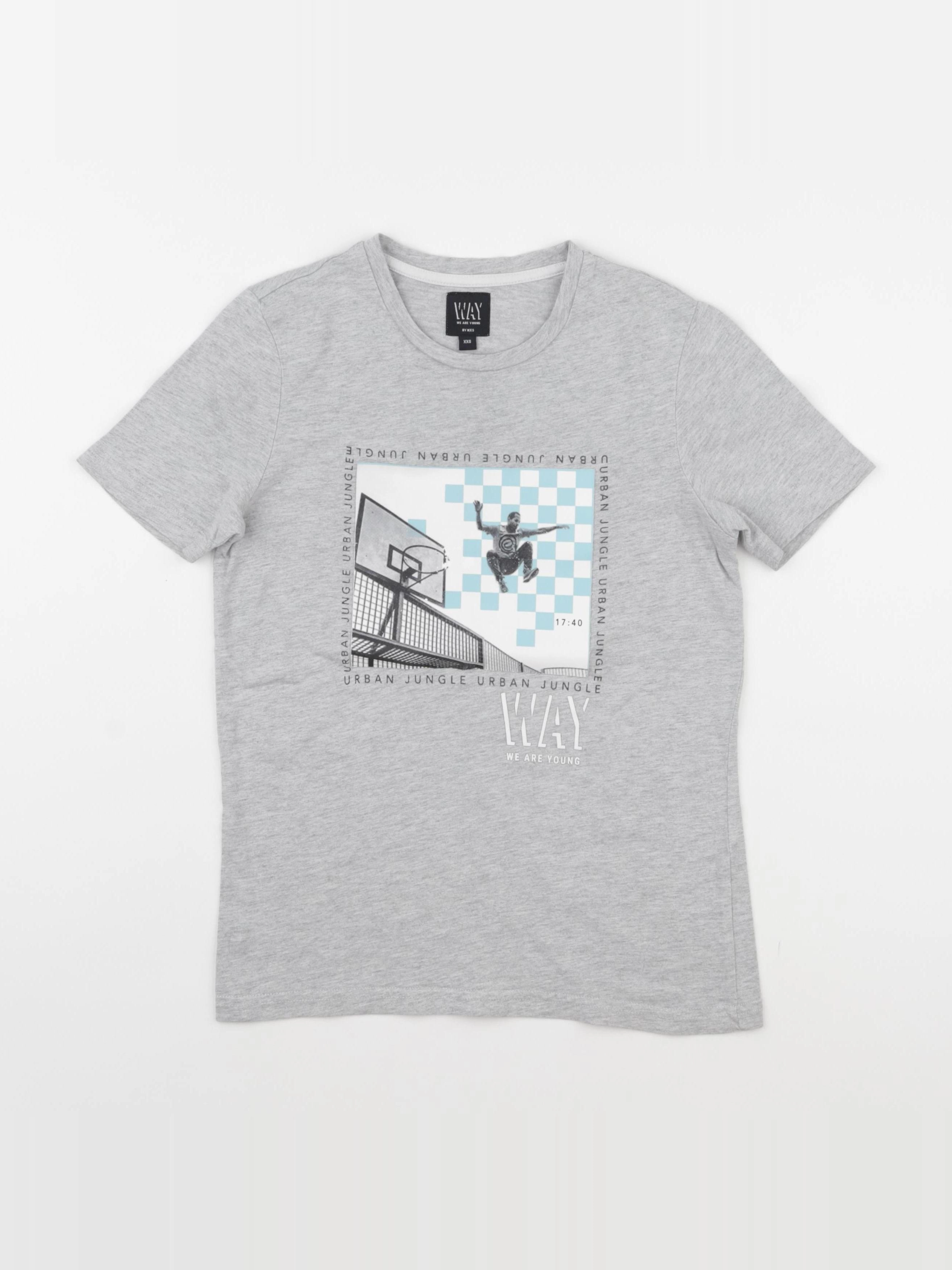 IKKS - tee-shirt gris - 10 ans