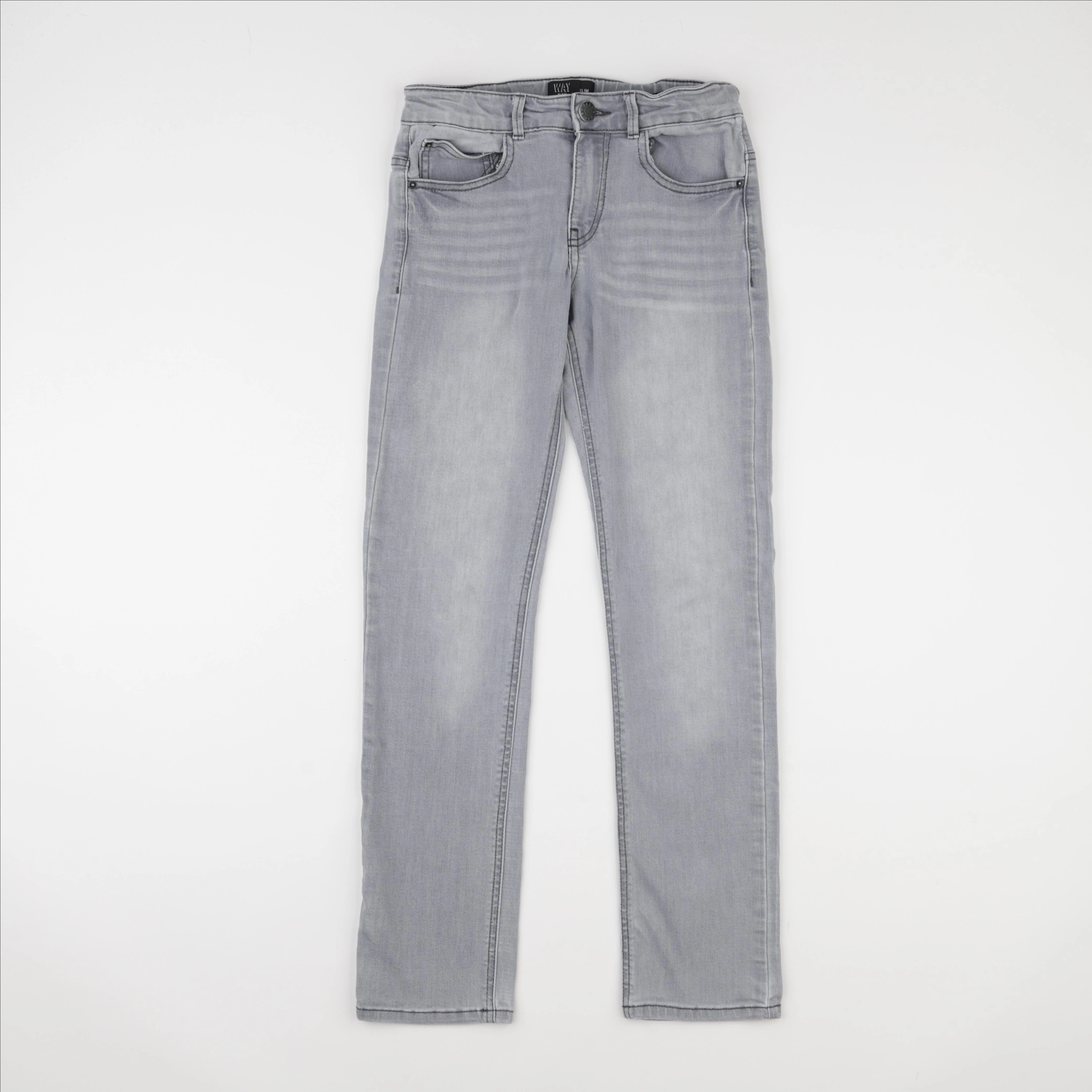 IKKS - jean gris - 12 ans